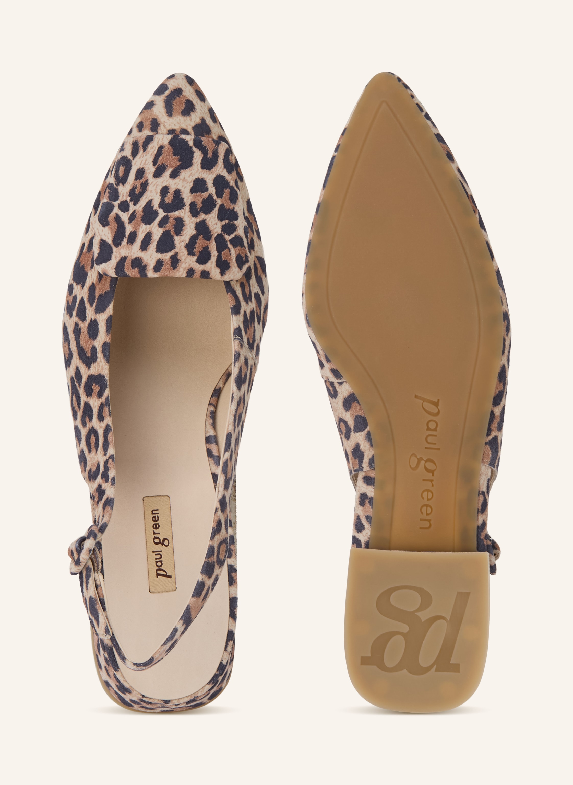 Thumbnail - Paul Green Slingballerinas beige