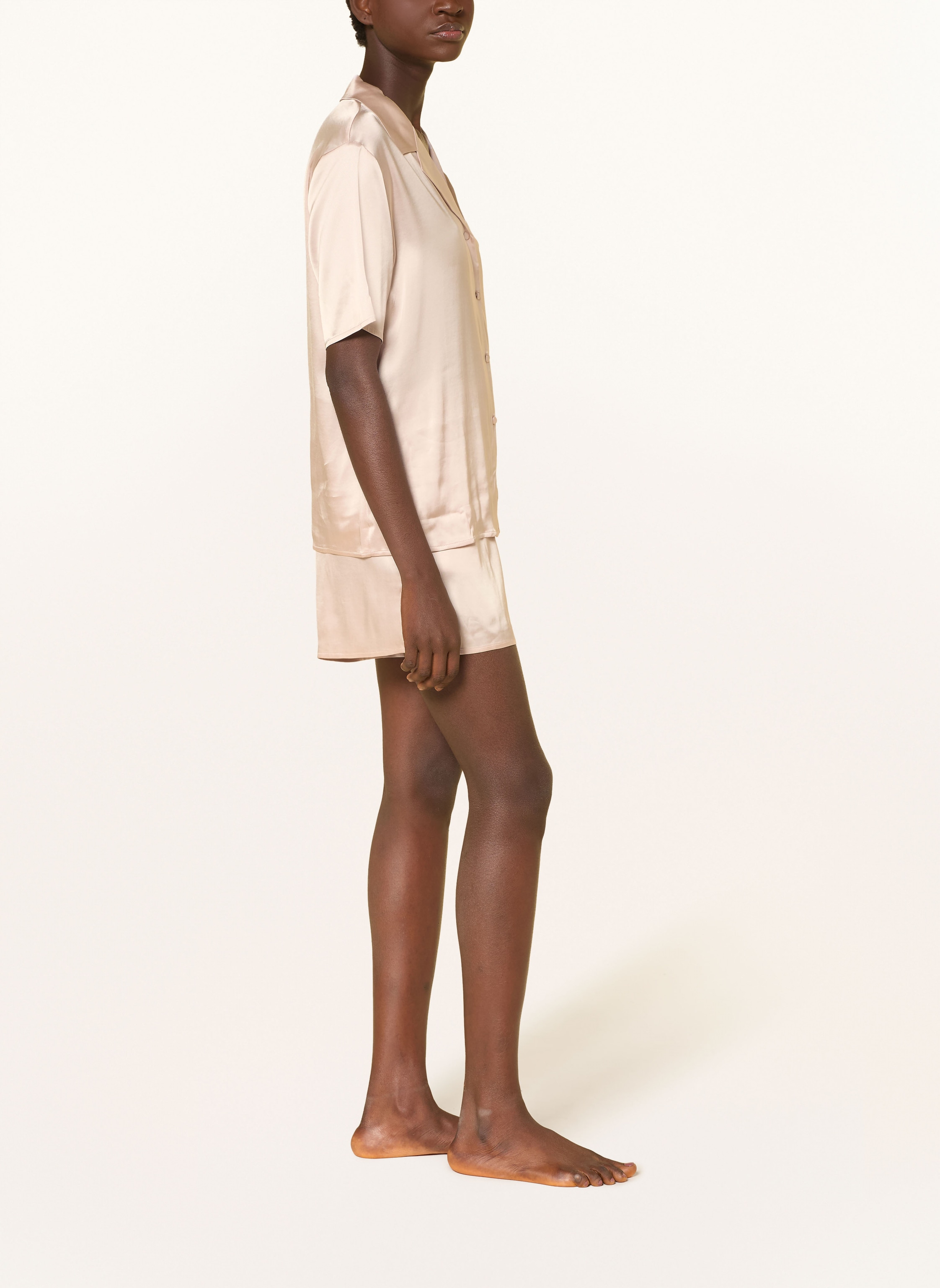 Thumbnail - Essenza Schlafshorts Nori Uni Aus Satin rosa