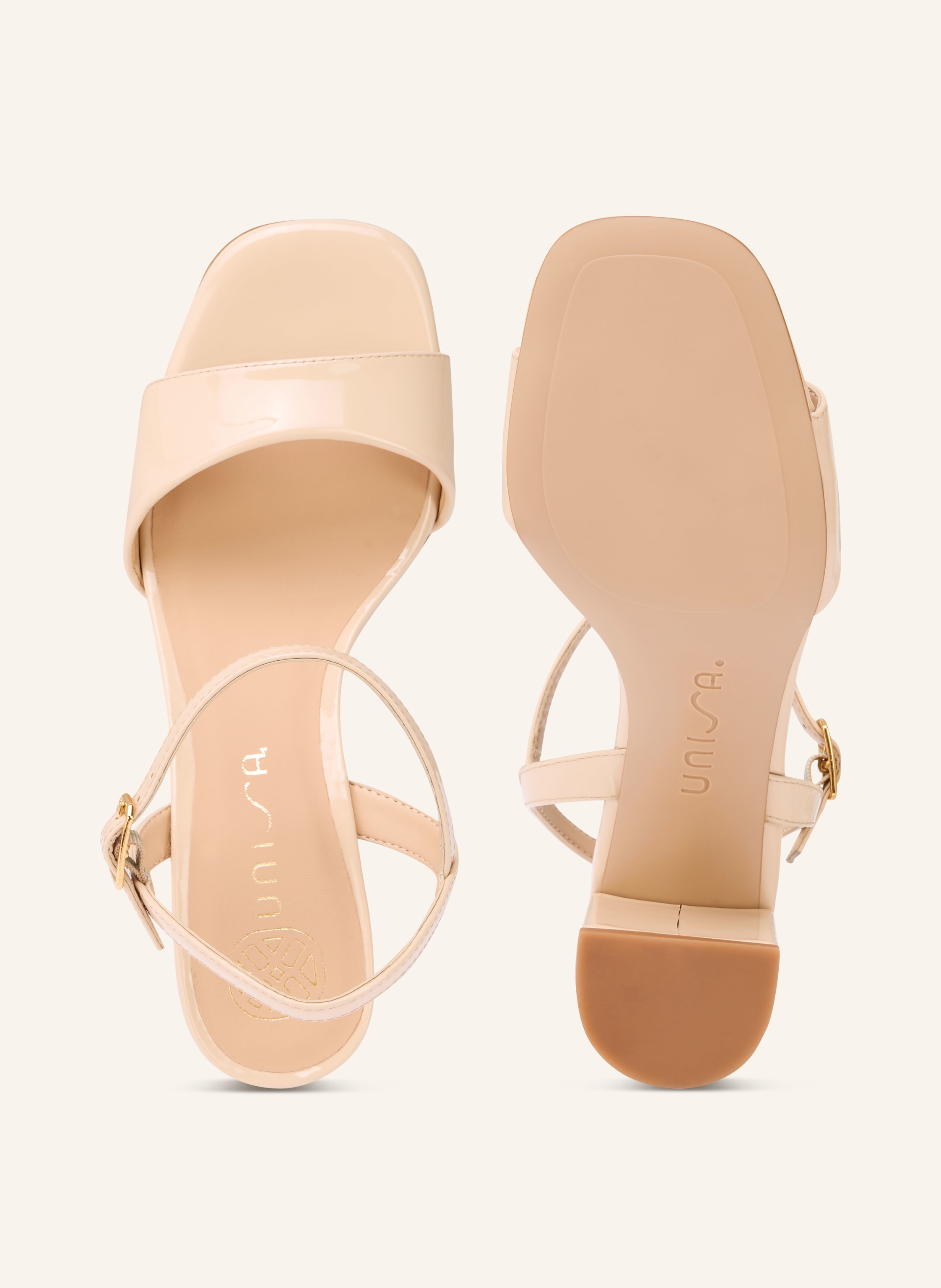 Thumbnail - Unisa Lacksandaletten Moraty beige