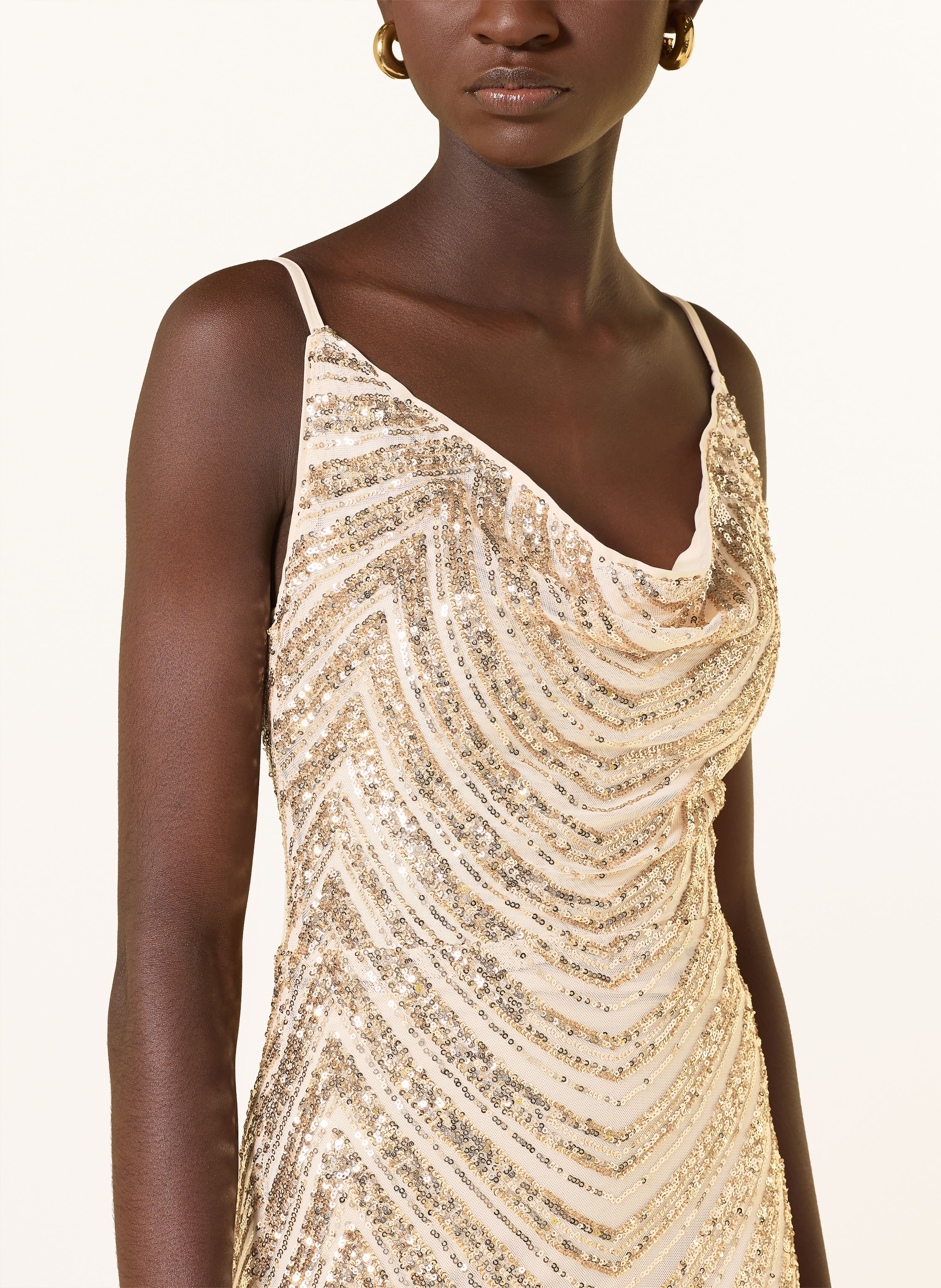 Thumbnail - Lipsy Abendkleid Mit Pailletten gold