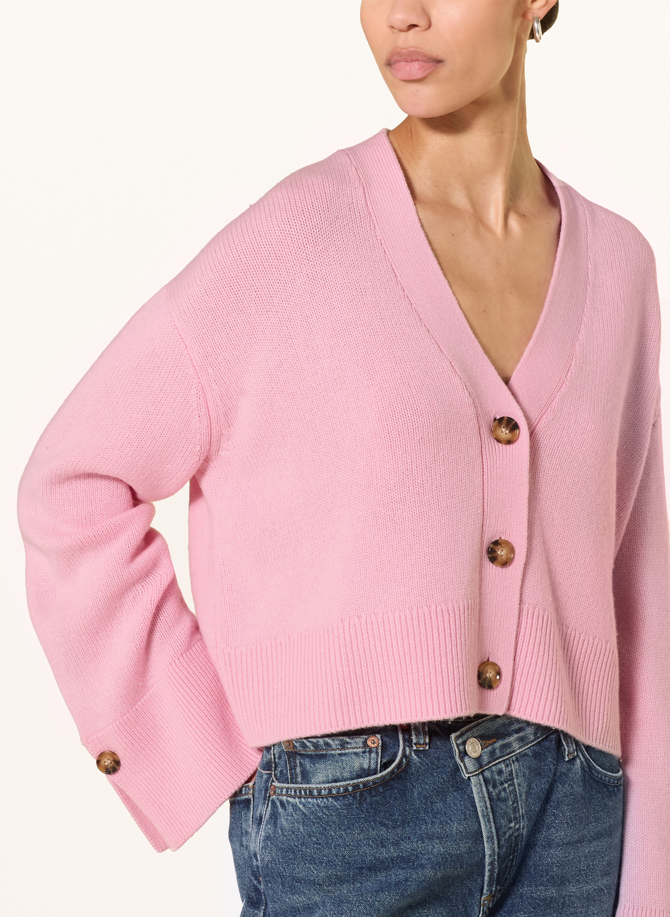 Thumbnail - Ladneri Strickjacke Palais Mit Cashmere rosa