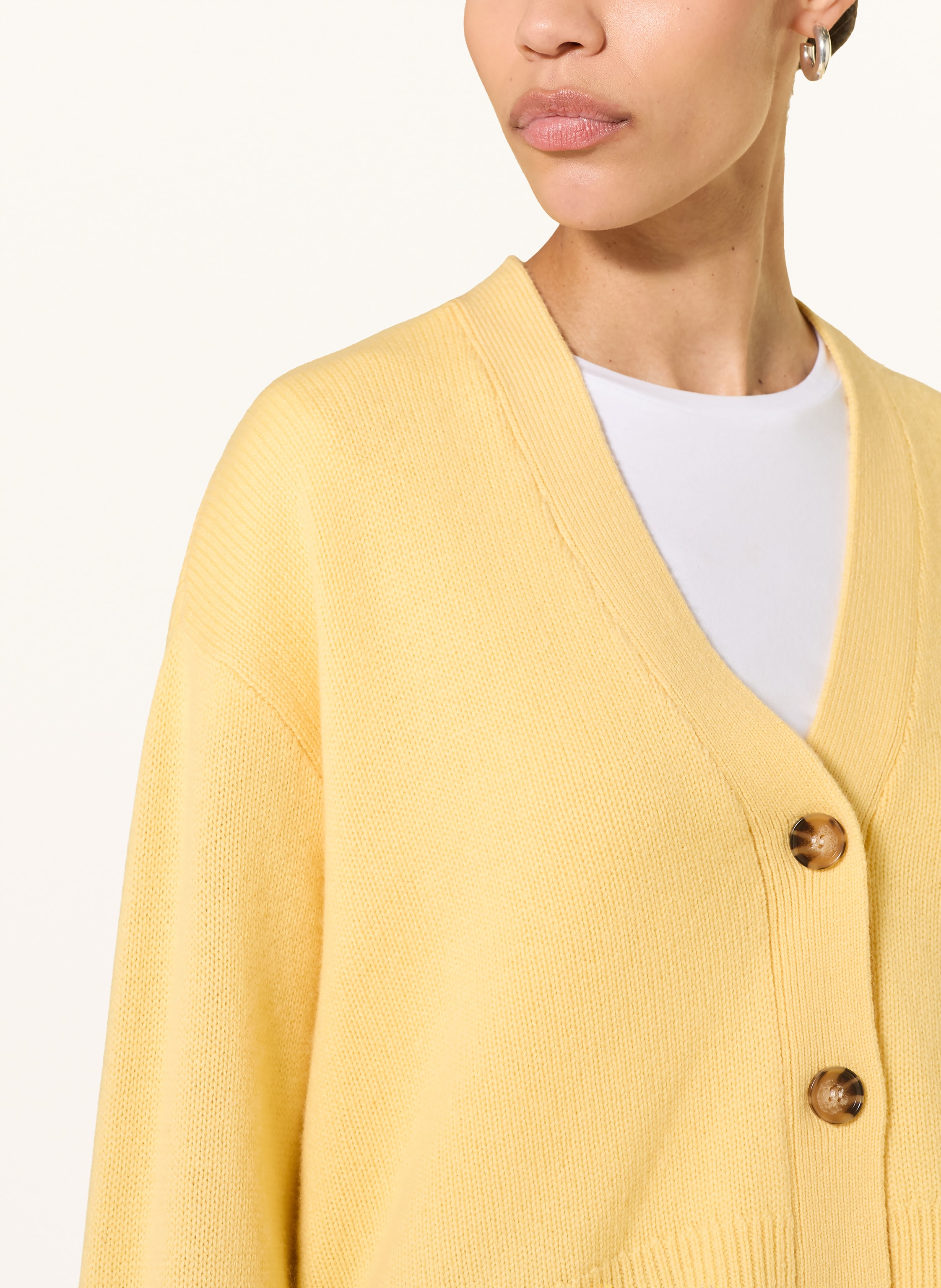 Thumbnail - Ladneri Strickjacke Palais Mit Cashmere gelb