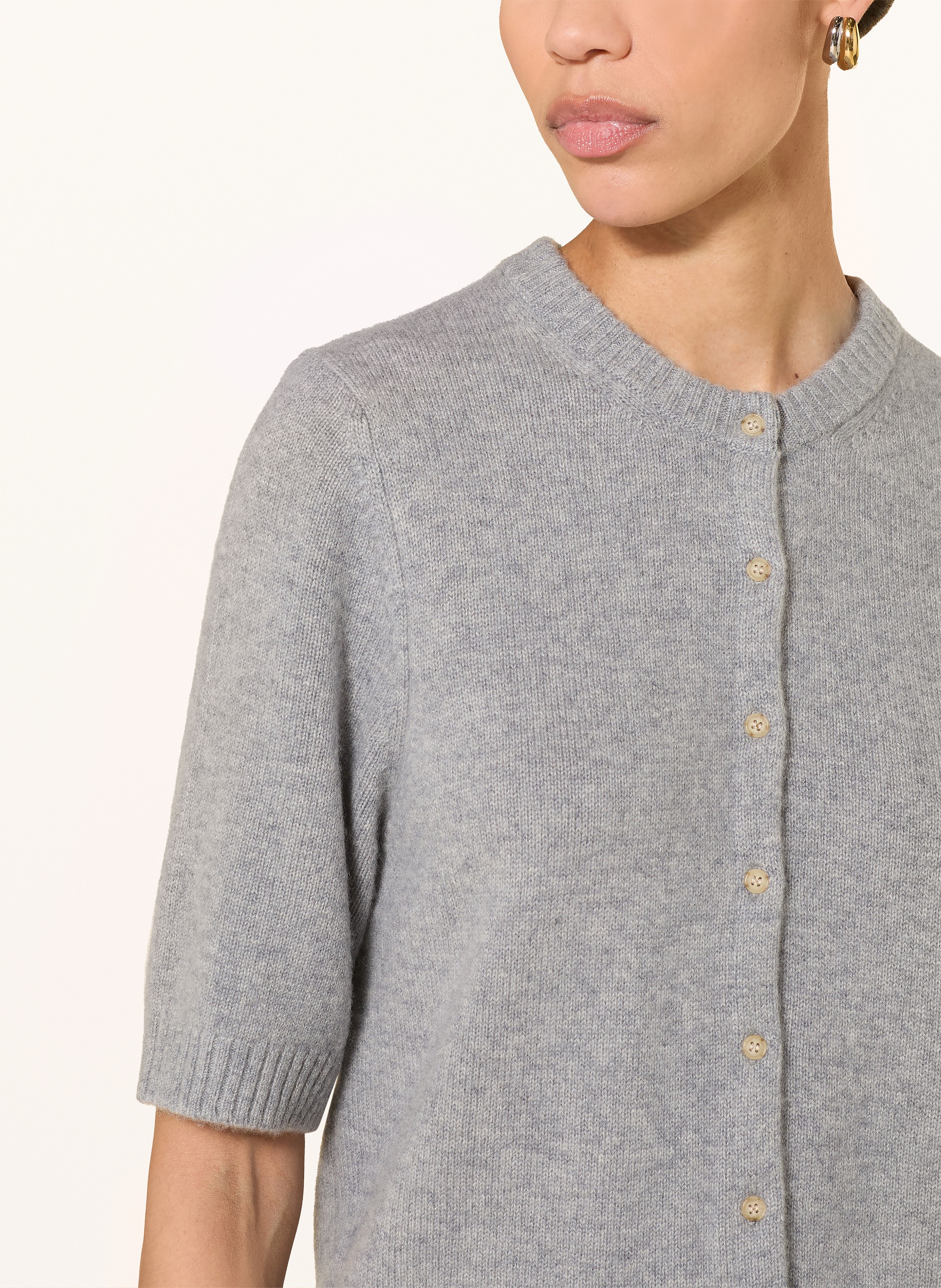 Thumbnail - Ladneri Strickjacke Aus Cashmere grau