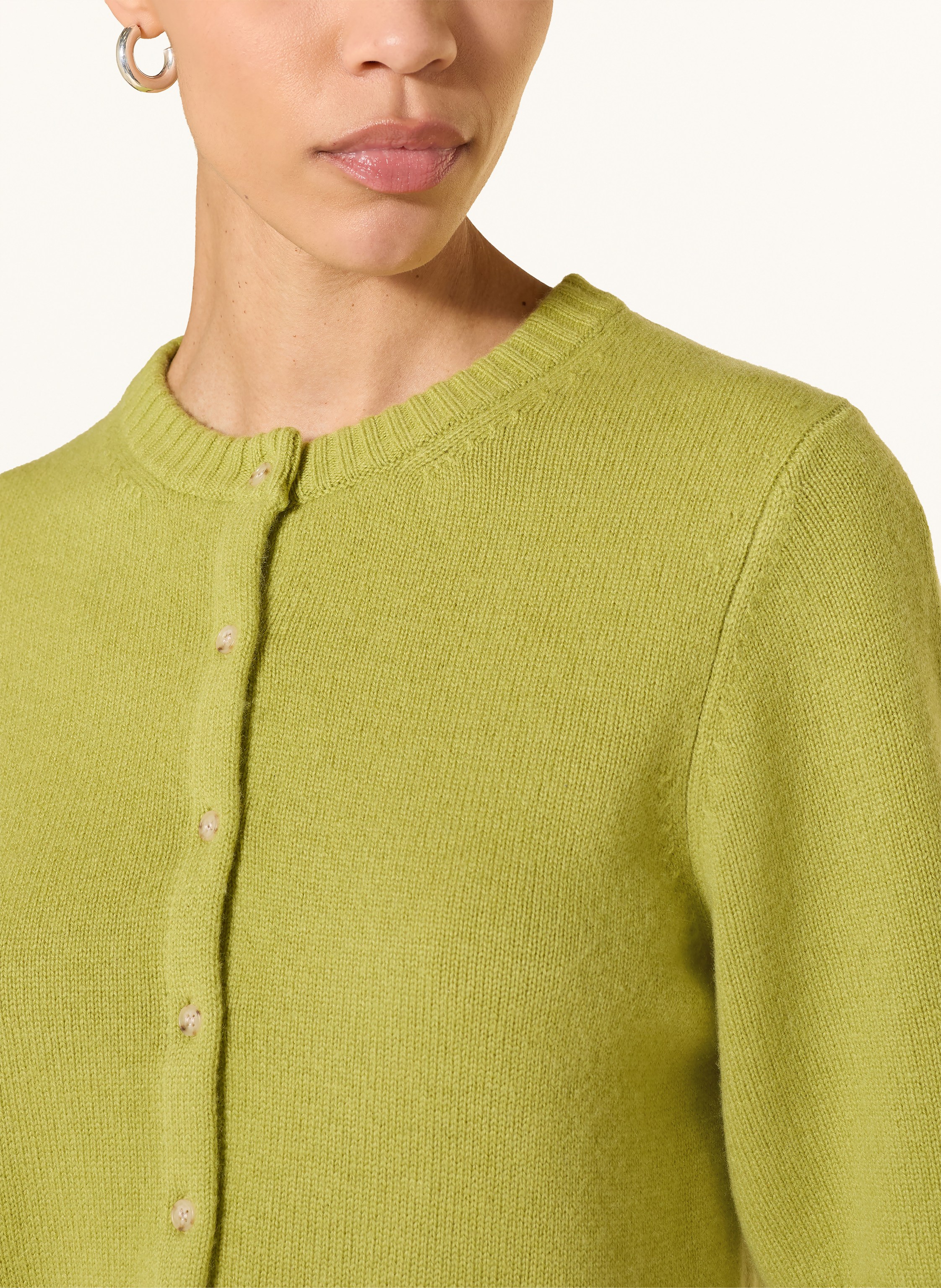 Thumbnail - Ladneri Strickjacke Aus Cashmere gruen