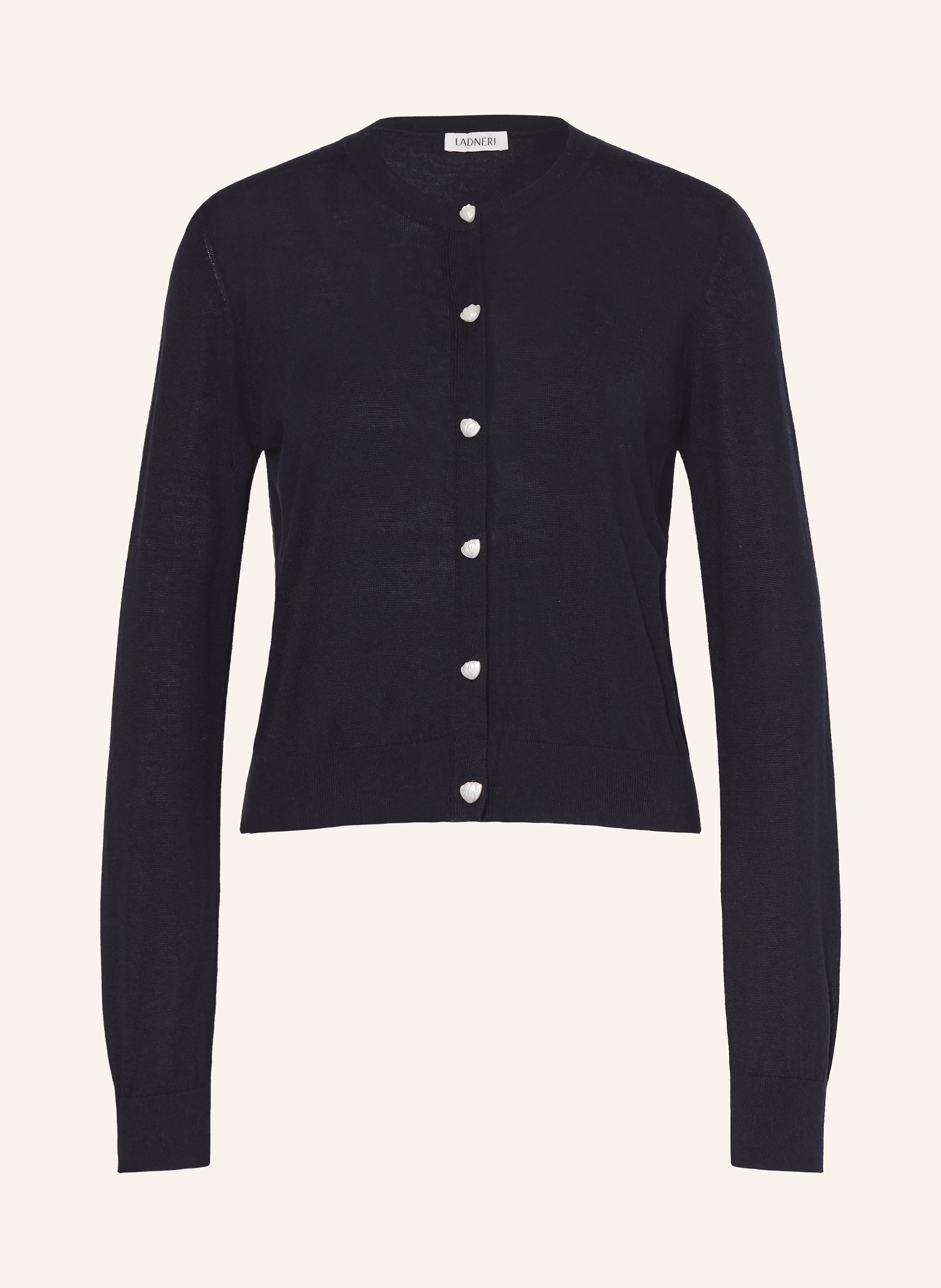 Ladneri Strickjacke Gigi Aus Seide blau