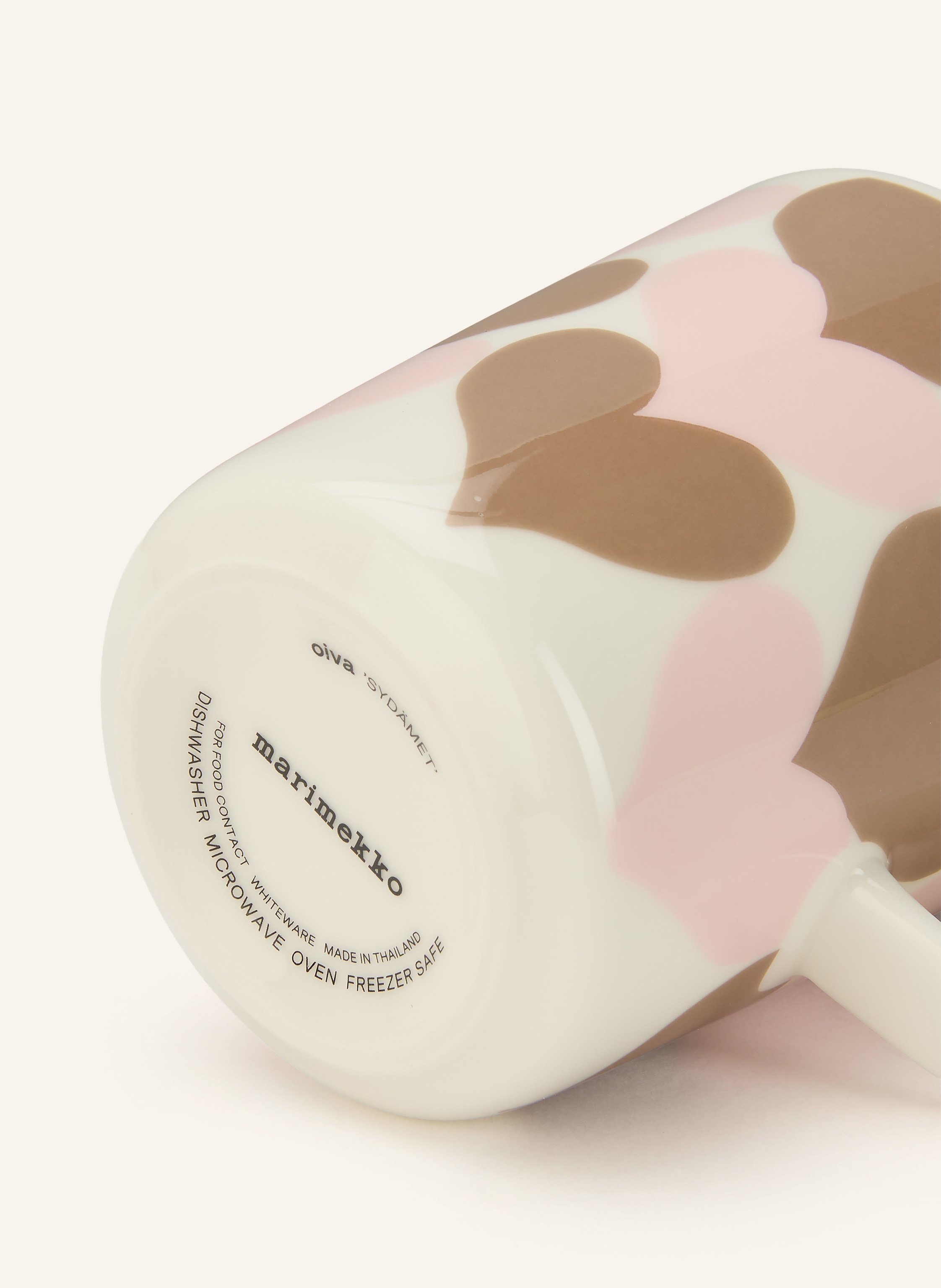 Thumbnail - Marimekko 2er-Set Henkelbecher Oiva Sydämet weiss