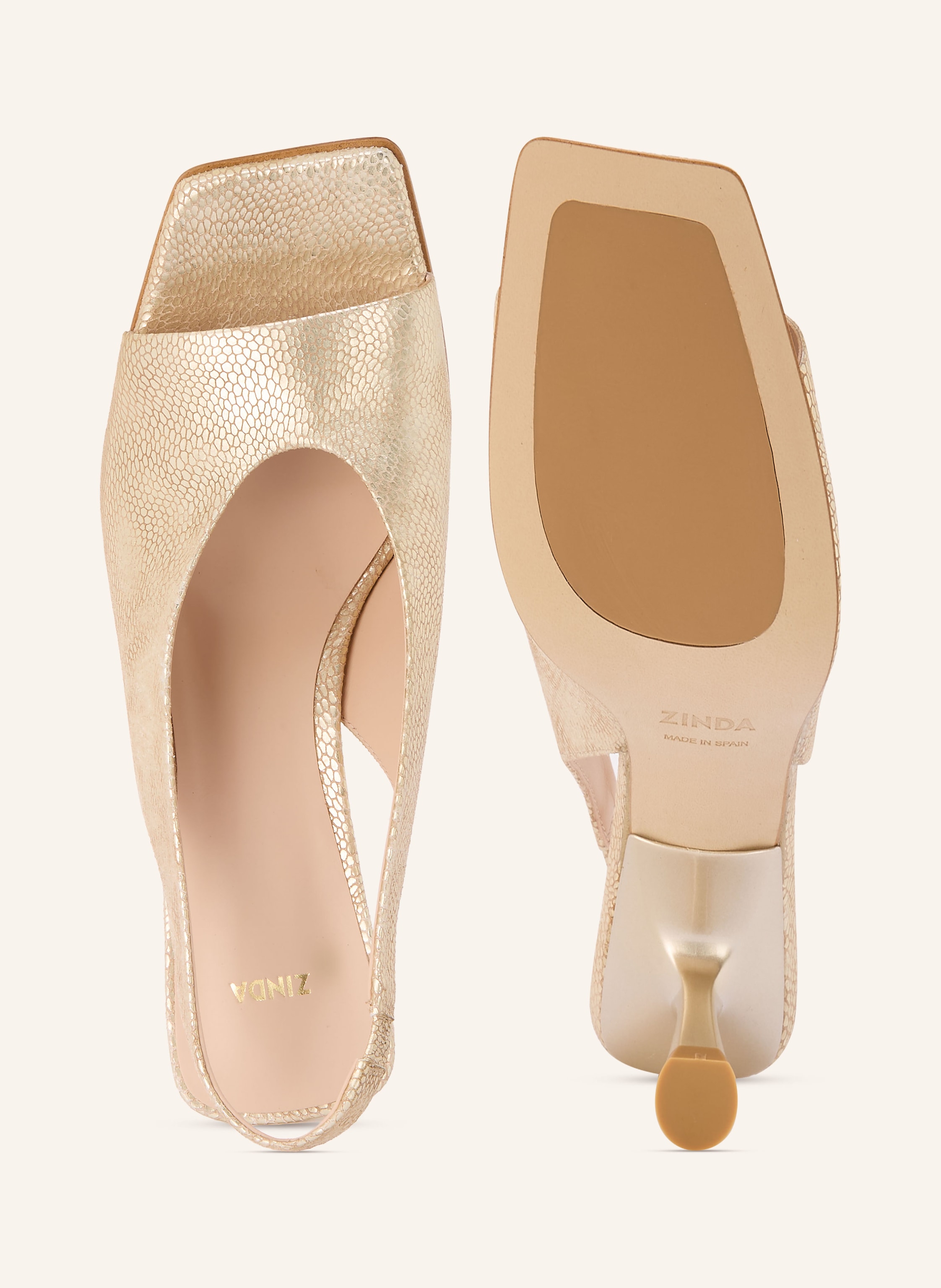Thumbnail - Zinda Slingpumps Sandra gold