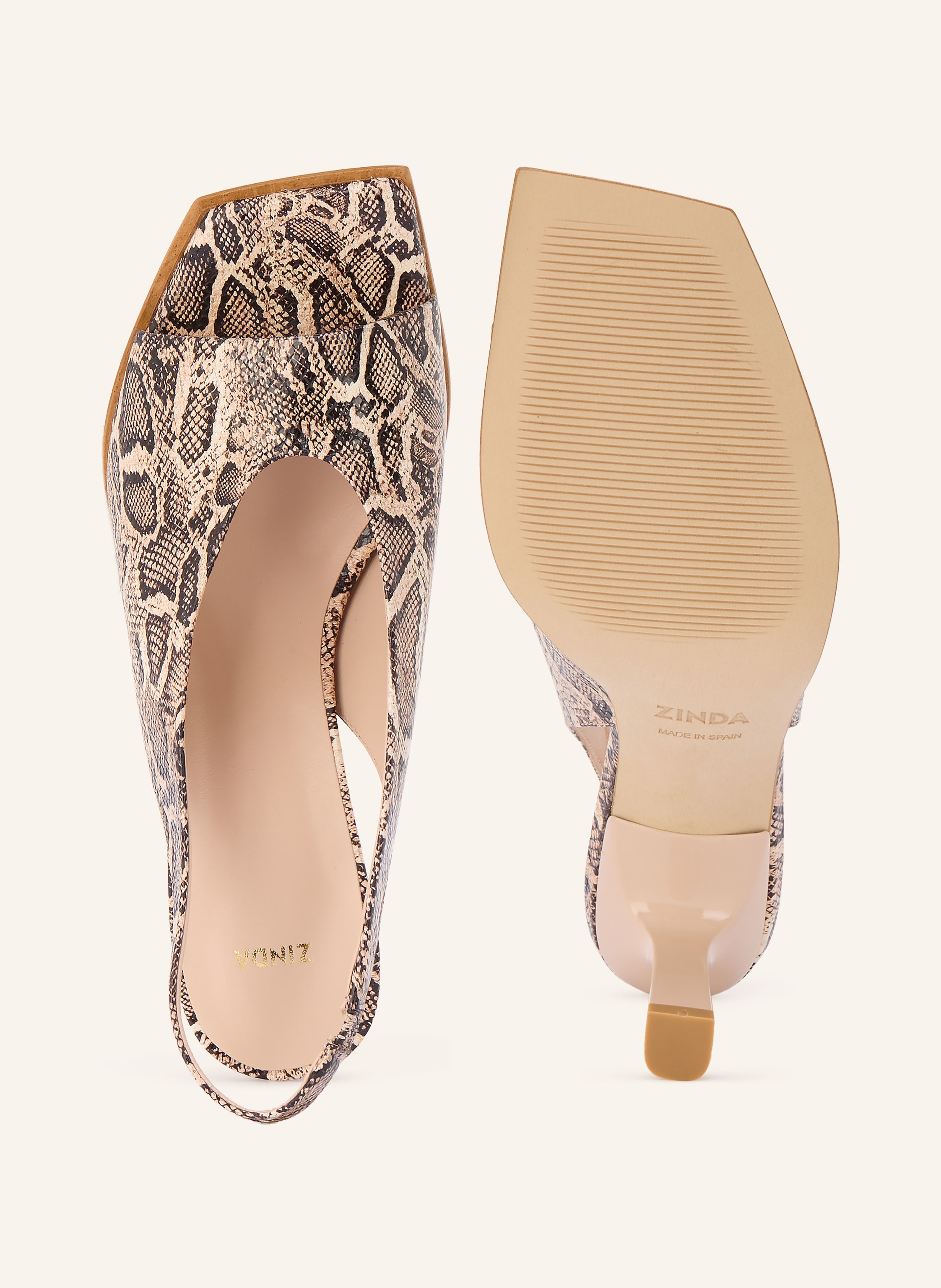 Thumbnail - Zinda Slingpumps Salome beige