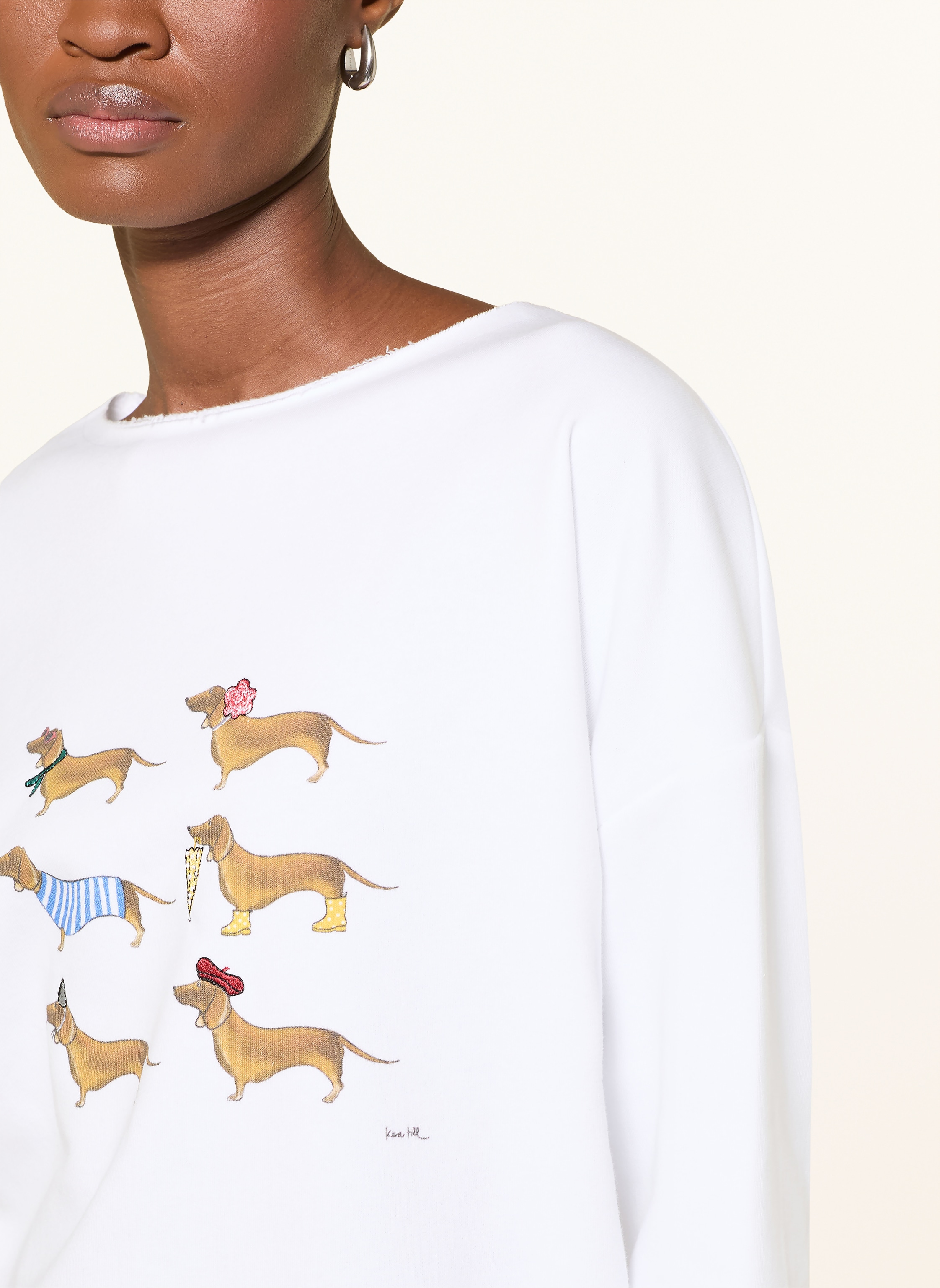 Thumbnail - Kera Till Sweatshirt Dackel weiss
