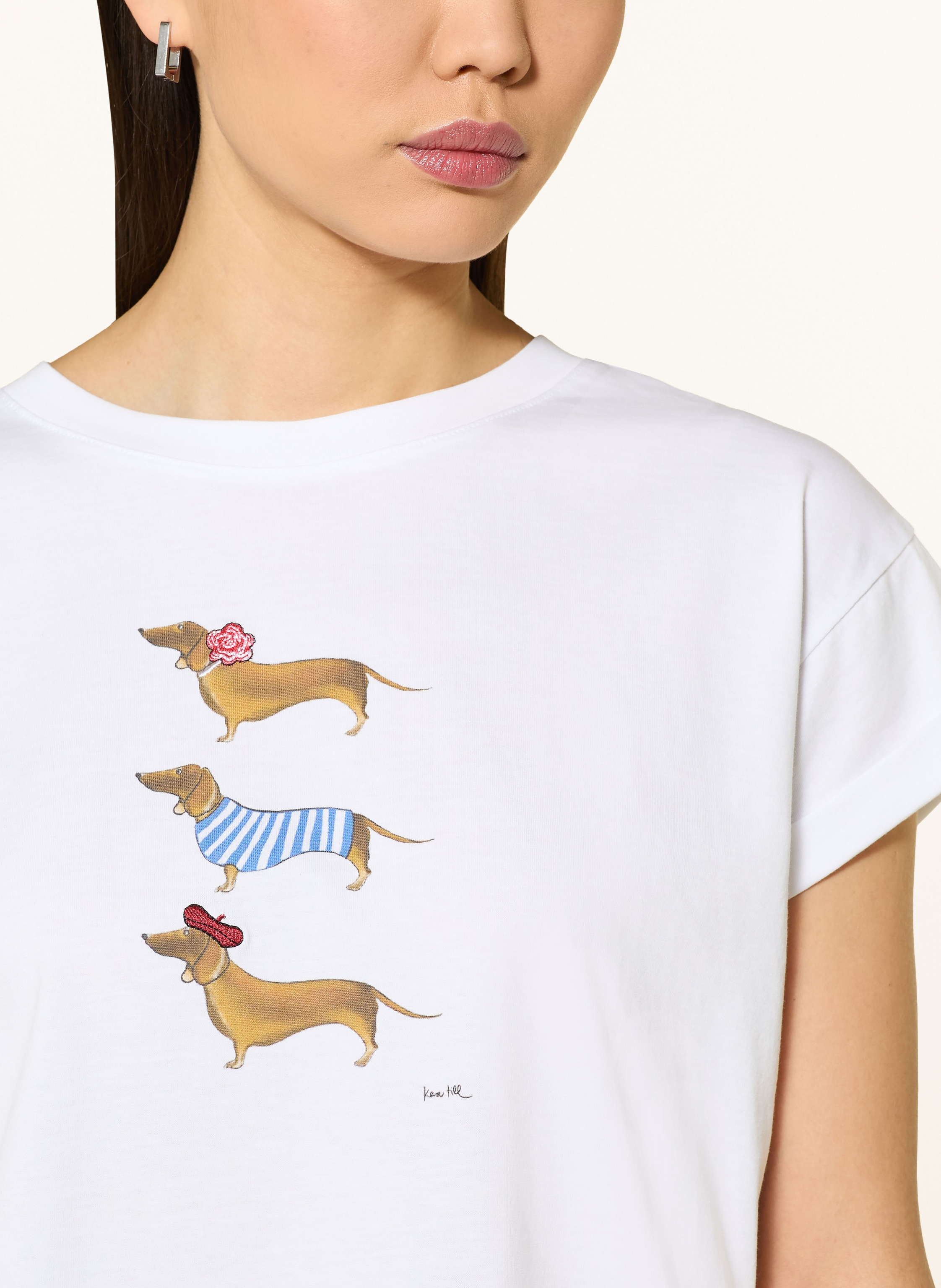 Thumbnail - Kera Till T-Shirt Dackel Trio weiss