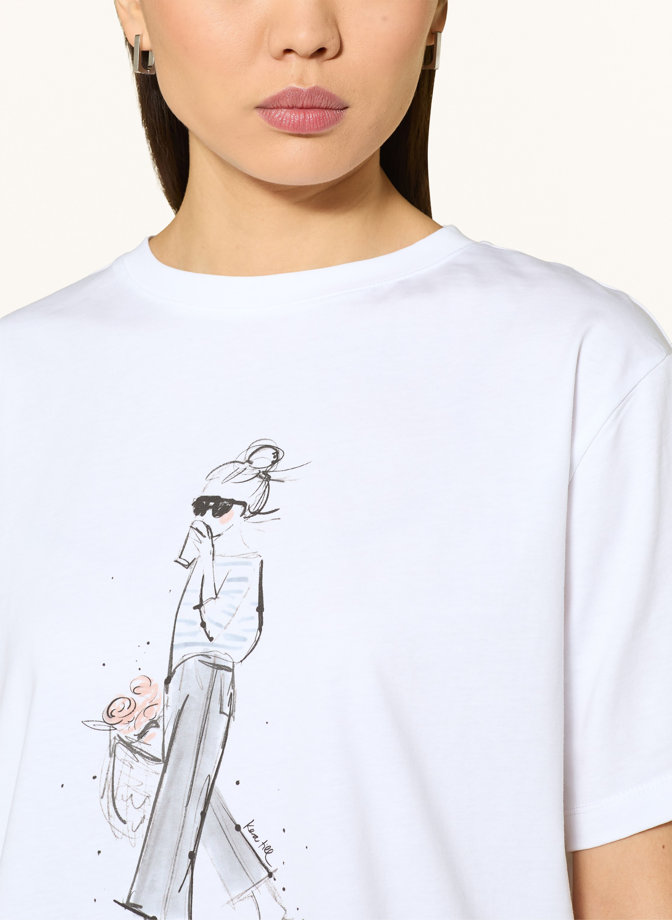 Thumbnail - Kera Till T-Shirt Strandliege weiss