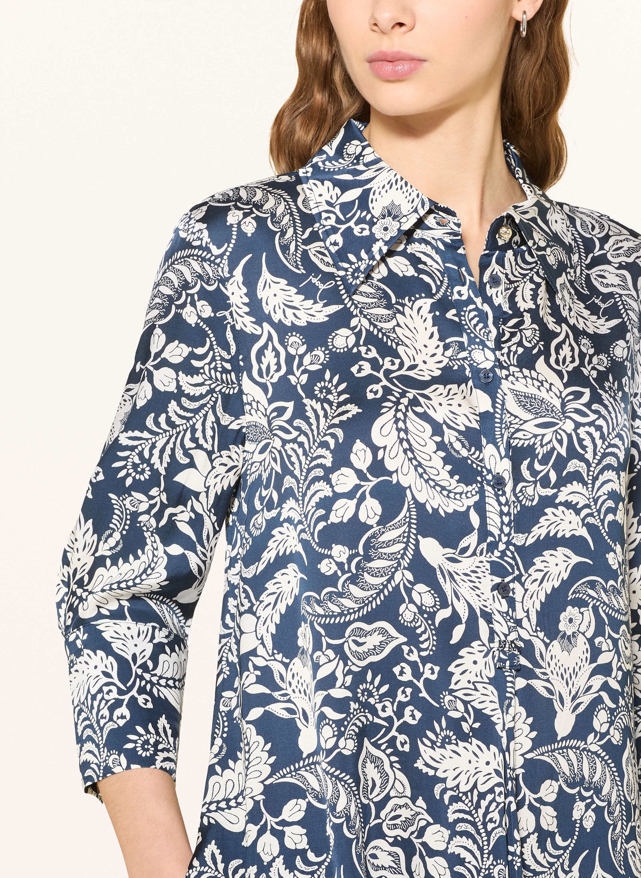 Thumbnail - Joop! Hemdblusenkleid Danysa Mit 3/4-Arm blau