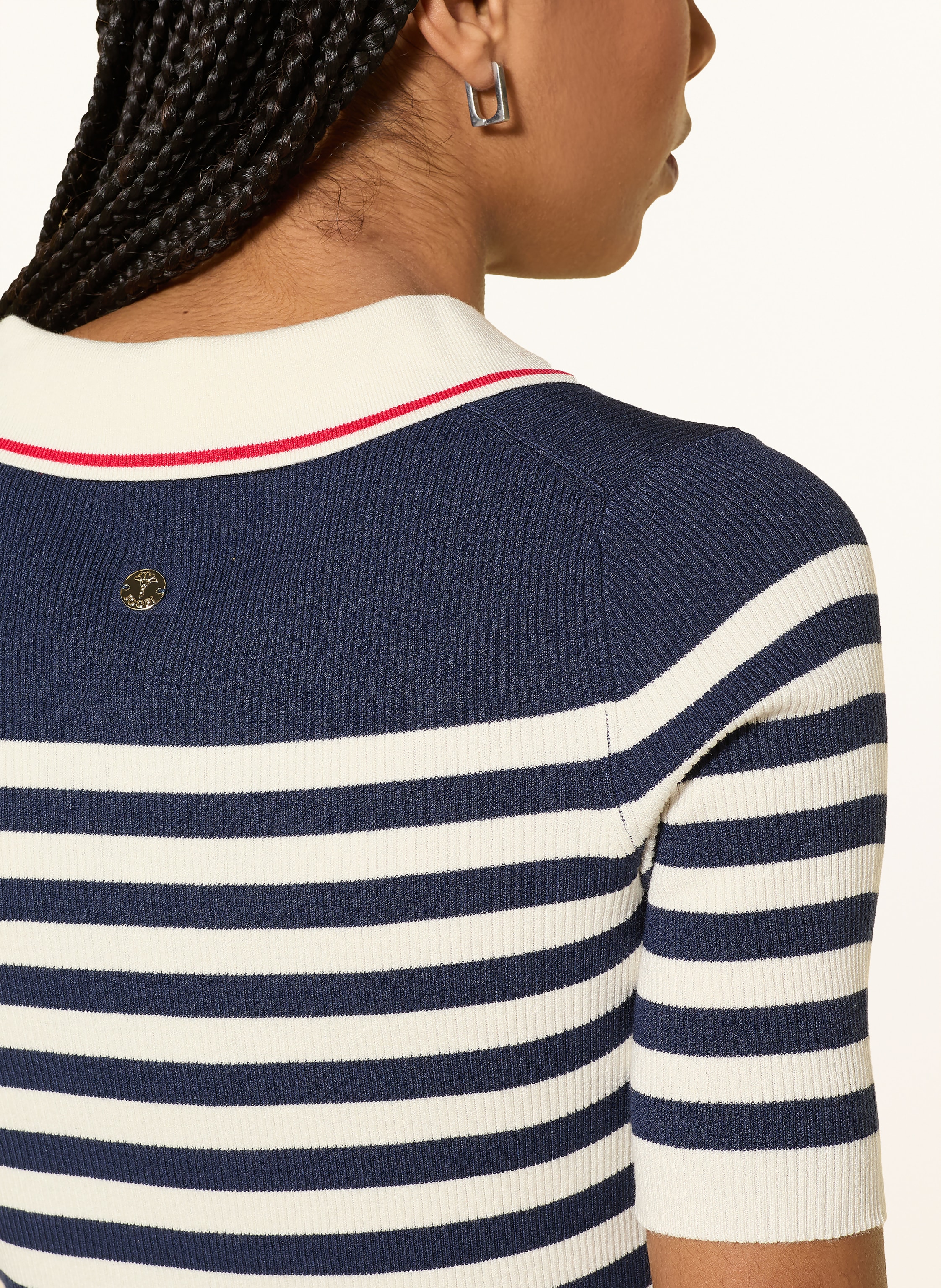 Thumbnail - Joop! Strick-Poloshirt blau