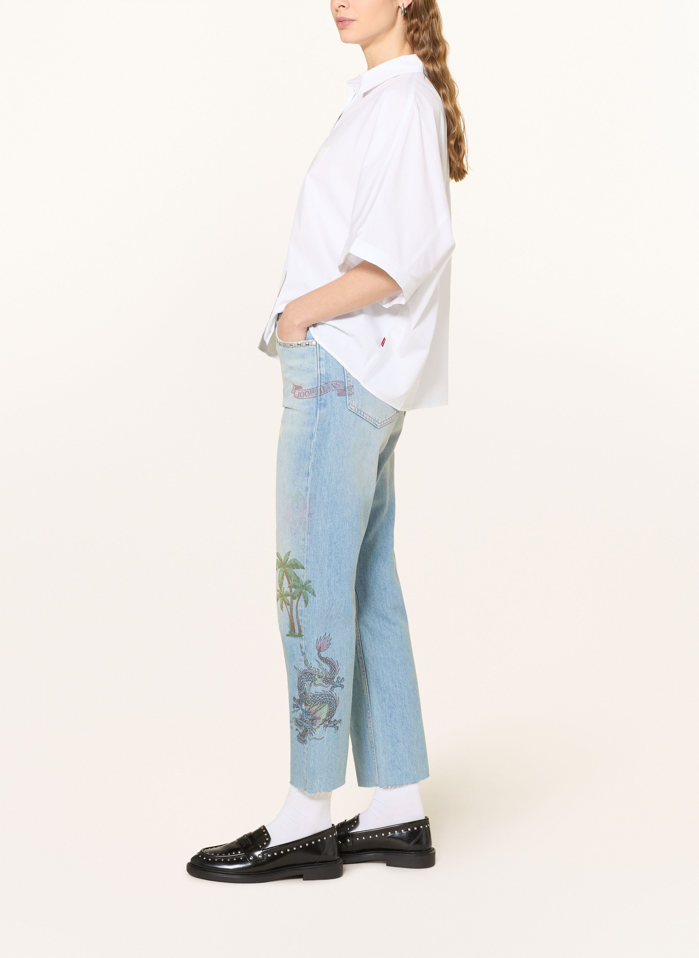 Thumbnail - Joop! Jeans Straight Jeans Michelle Mit Nieten blau