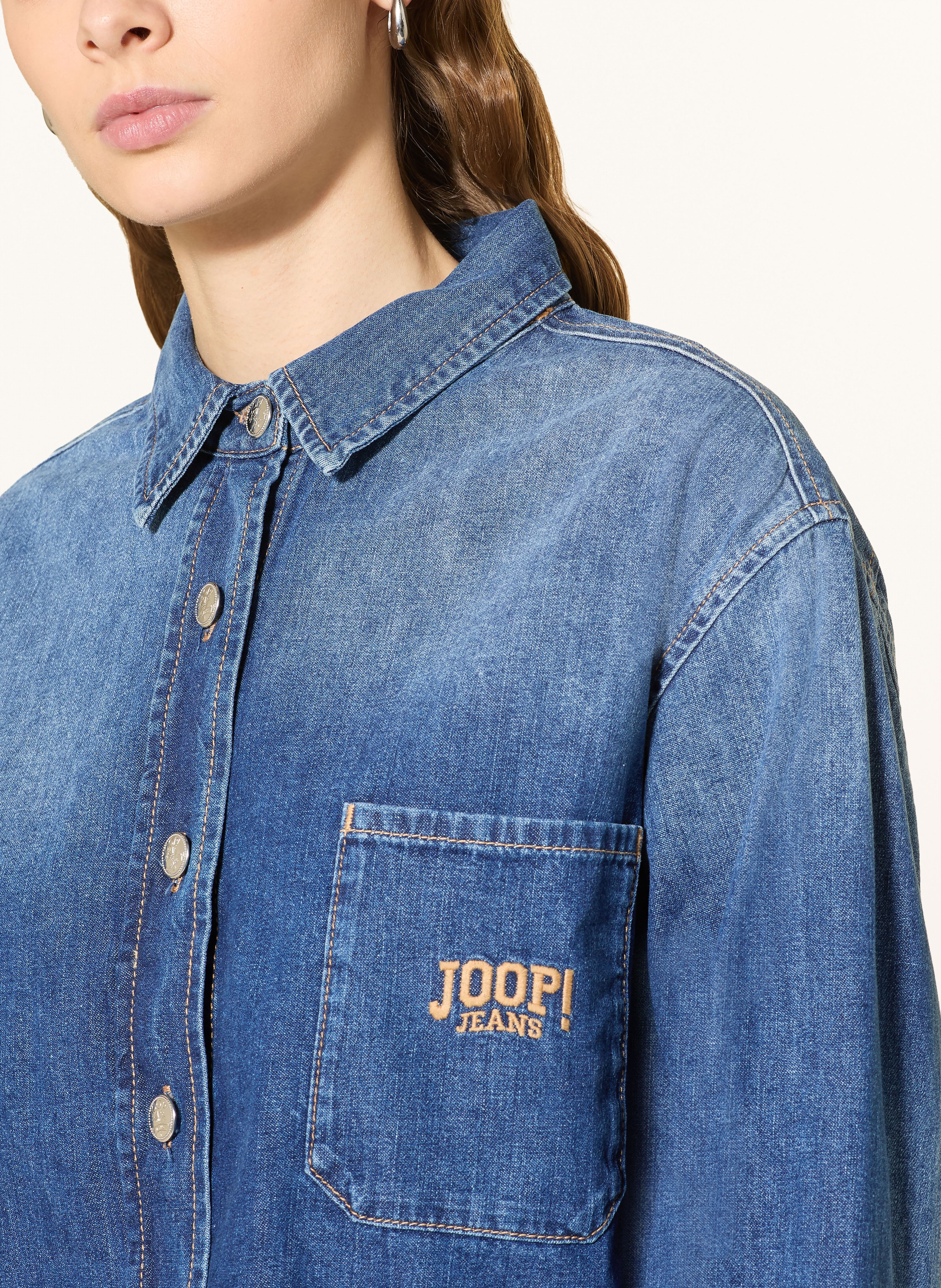 Thumbnail - Joop! Jeans Jeansbluse Udela blau