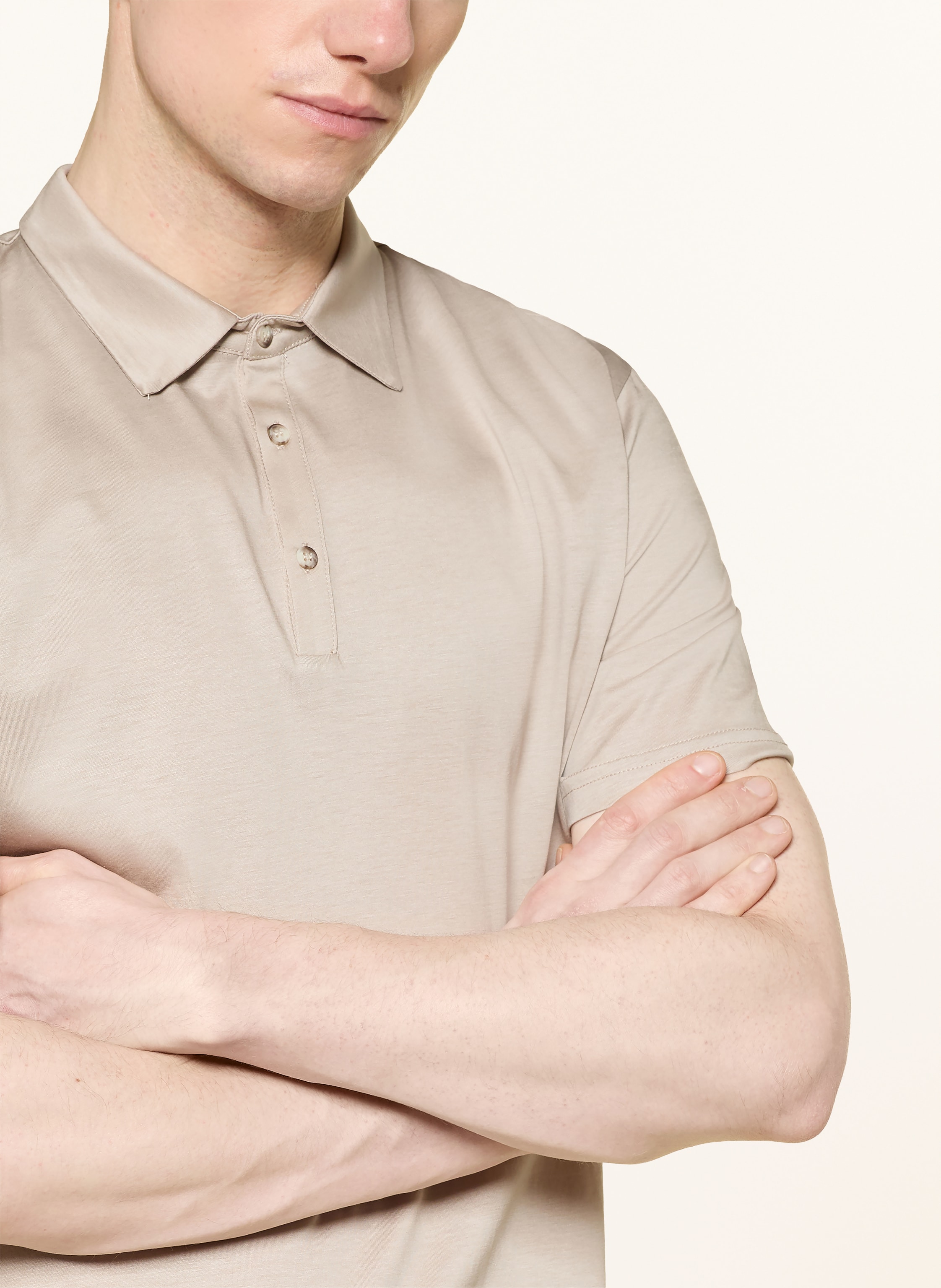 Thumbnail - Distretto 12 Jersey-Poloshirt Menta beige