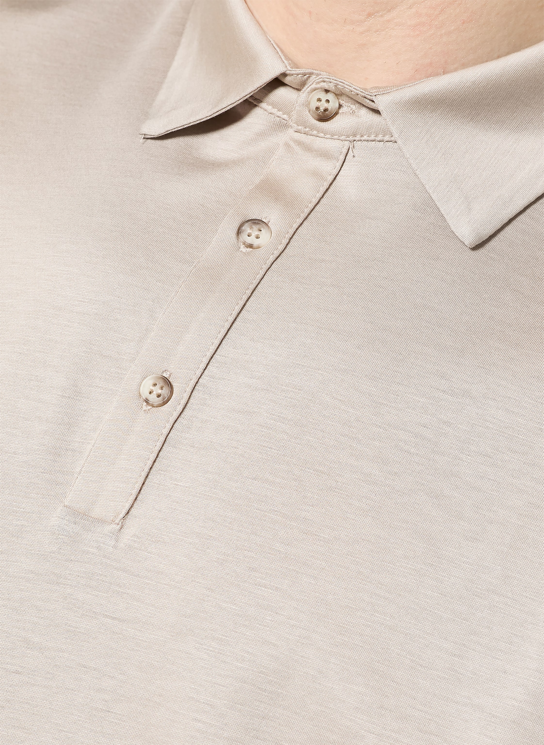 Thumbnail - Distretto 12 Jersey-Poloshirt Menta beige