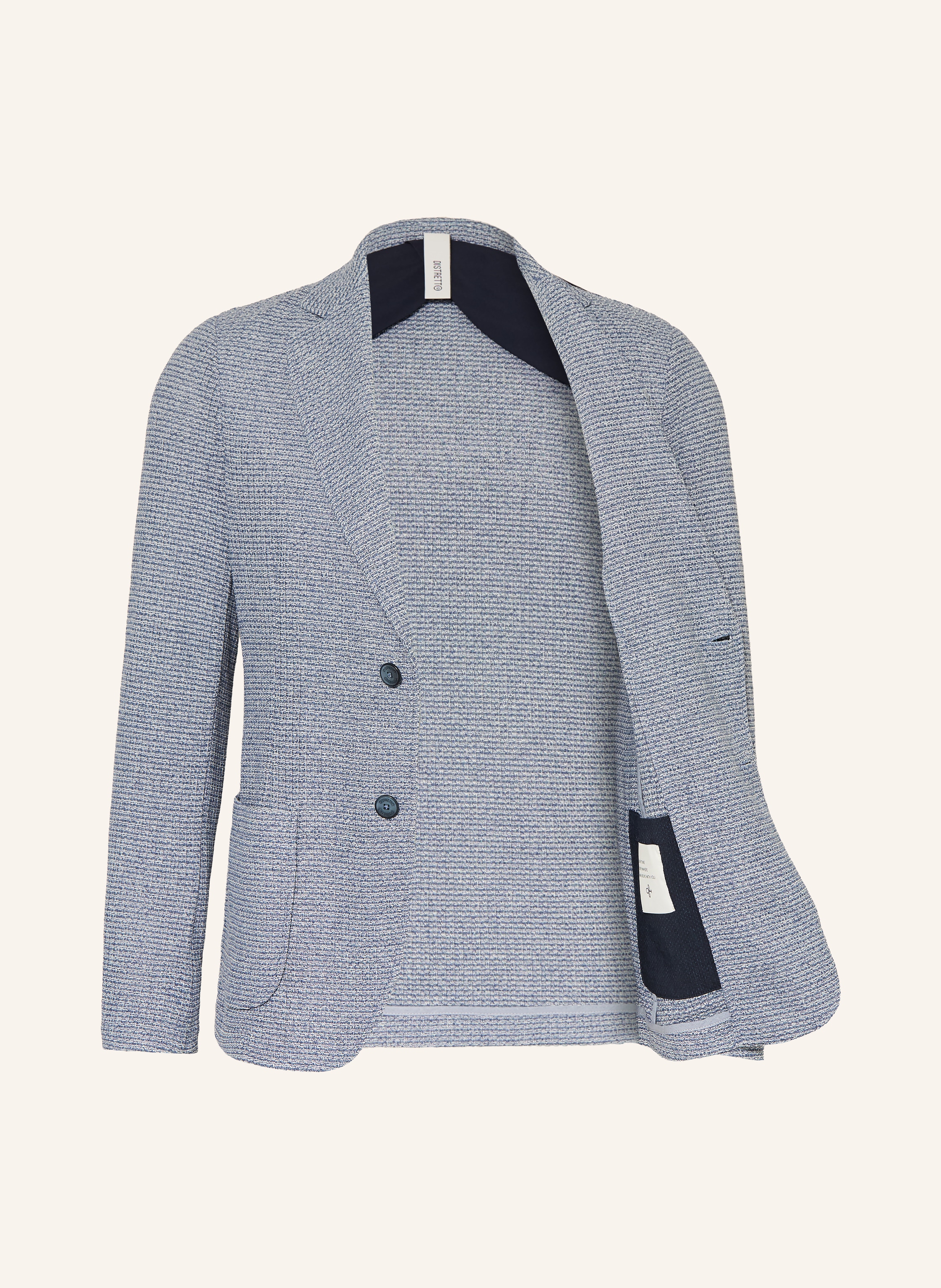 Thumbnail - Distretto 12 Tweed-Sakko Extra Slim Fit blau