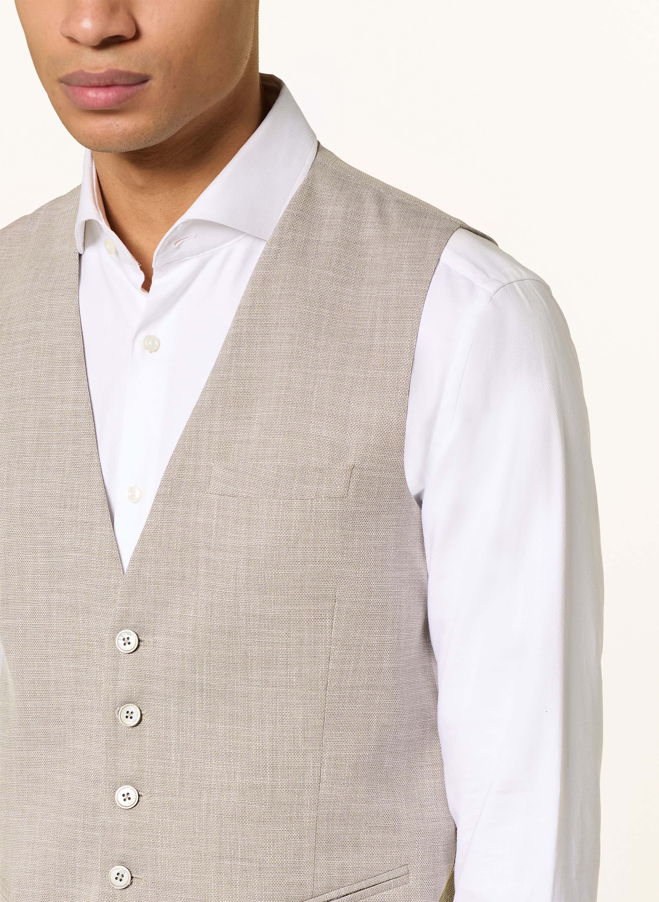 Thumbnail - Paul Anzugweste Slim Fit beige