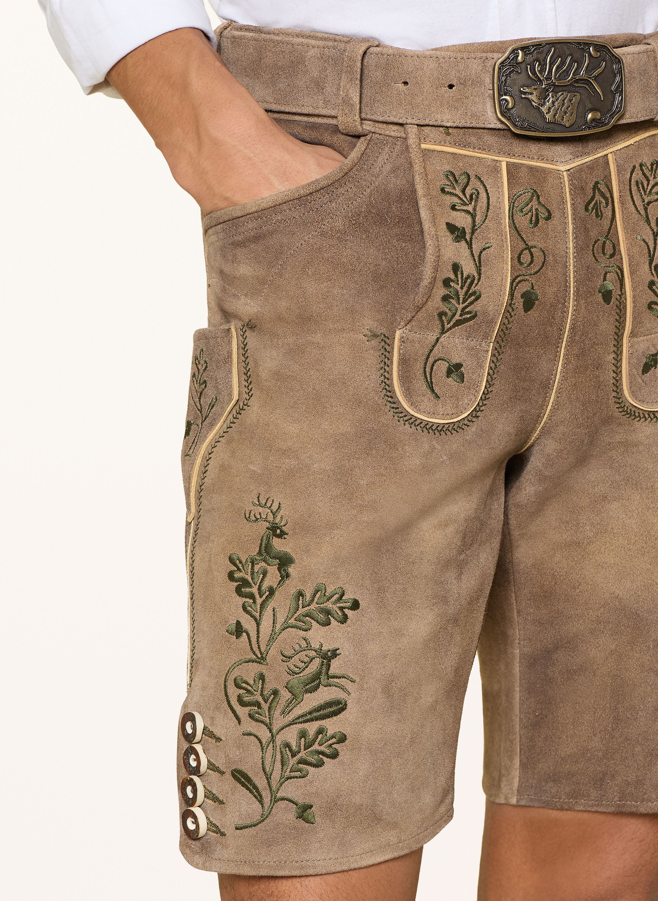 Thumbnail - Spieth & Wensky Trachten-Lederhose Harry braun