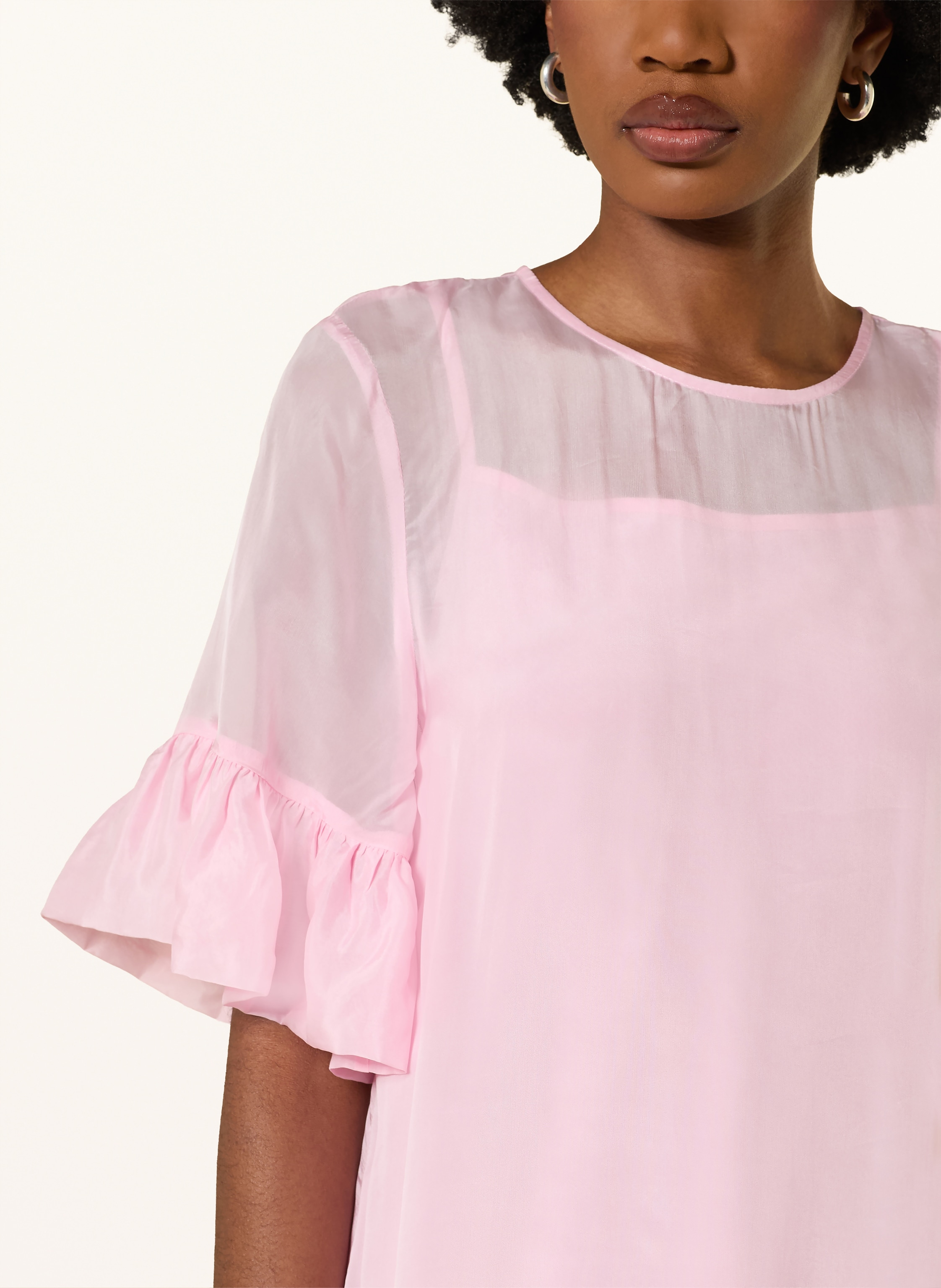 Thumbnail - Mrs & Hugs Kleid Mit Rüschen pink