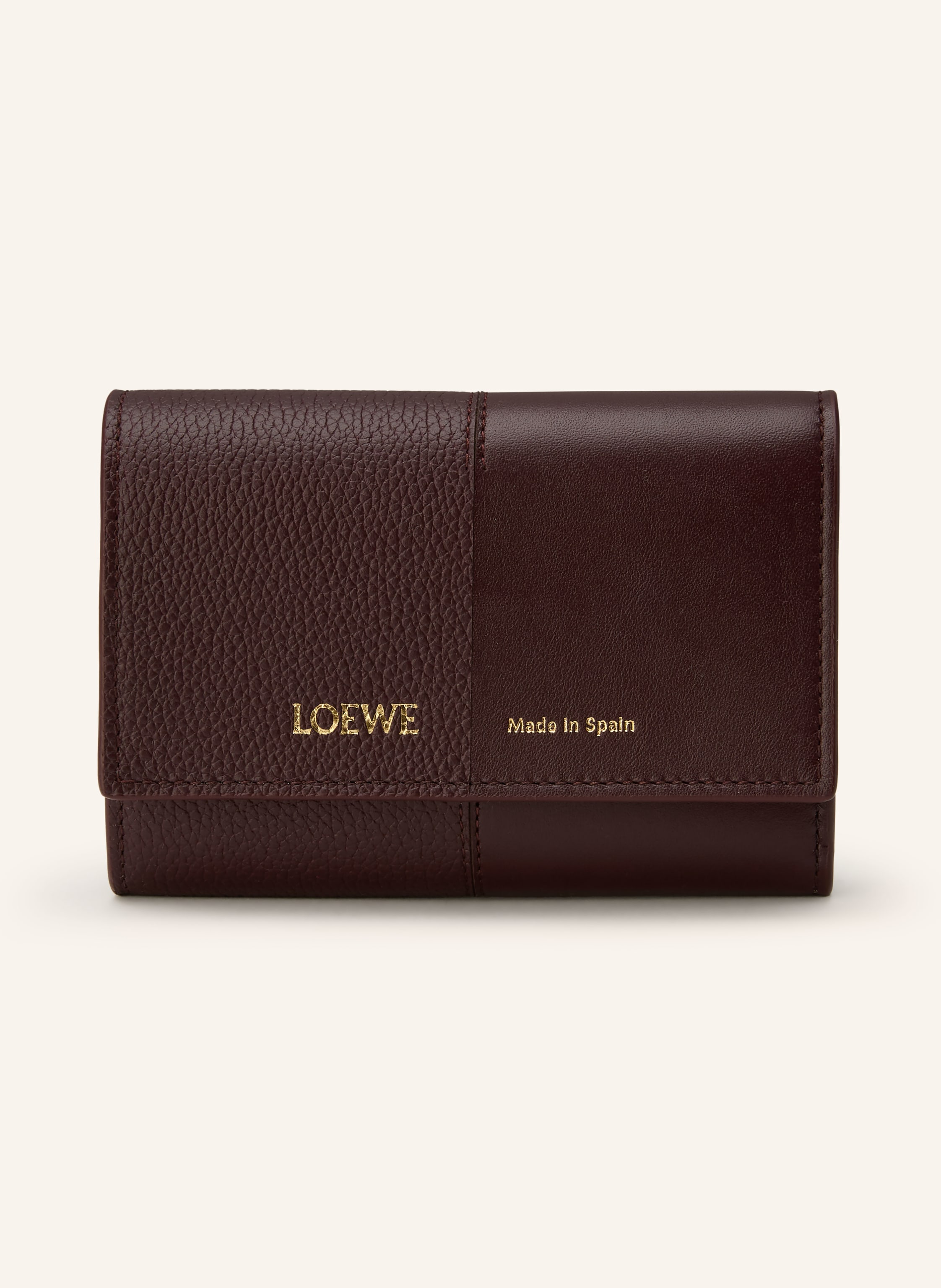 Loewe Loewe Geldbörse Duet Small Vertical rot in DUNKELBRAUN