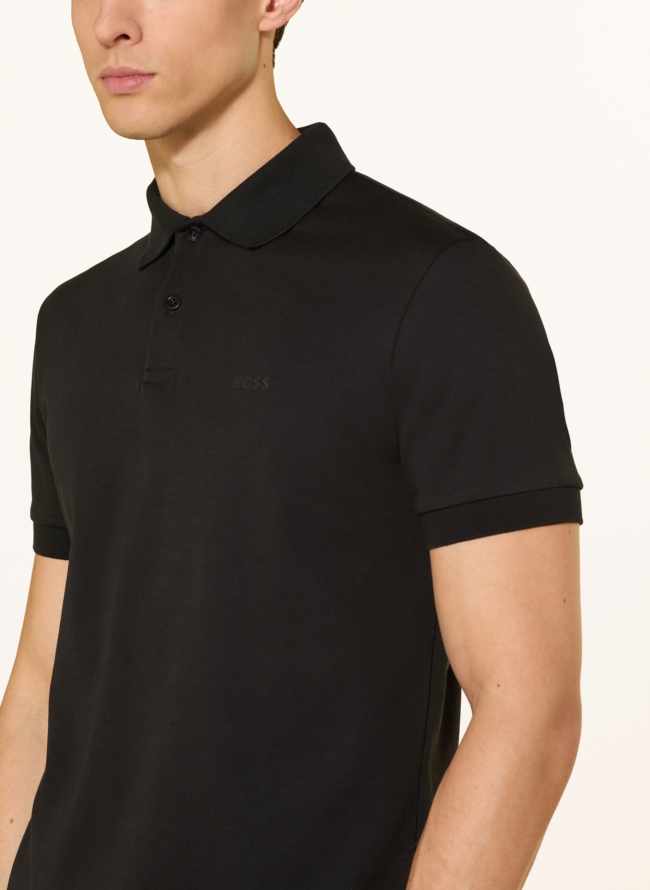 Thumbnail - Boss Jersey-Poloshirt Pio schwarz