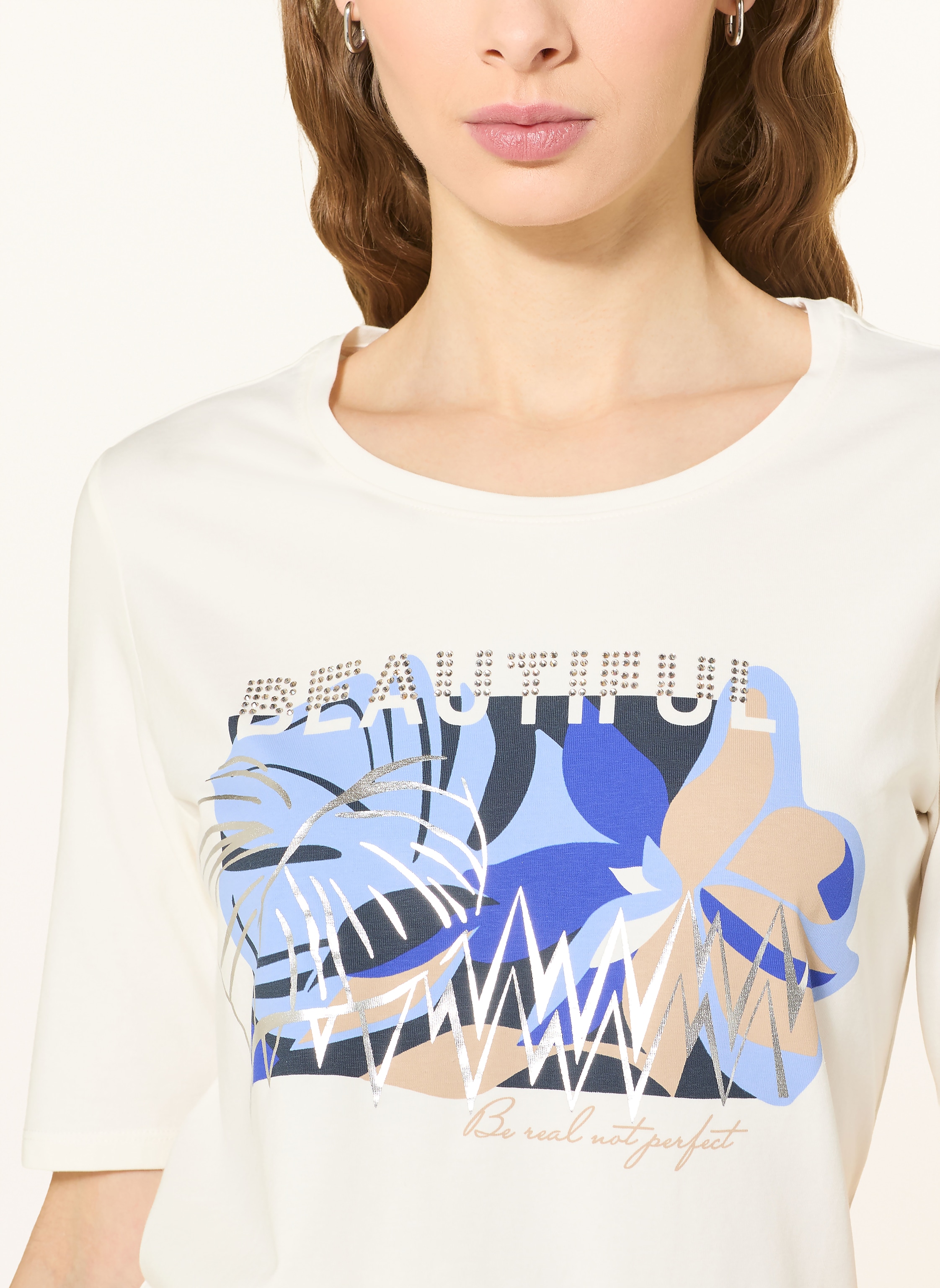 Thumbnail - Betty Barclay T-Shirt Mit Schmucksteinen weiss