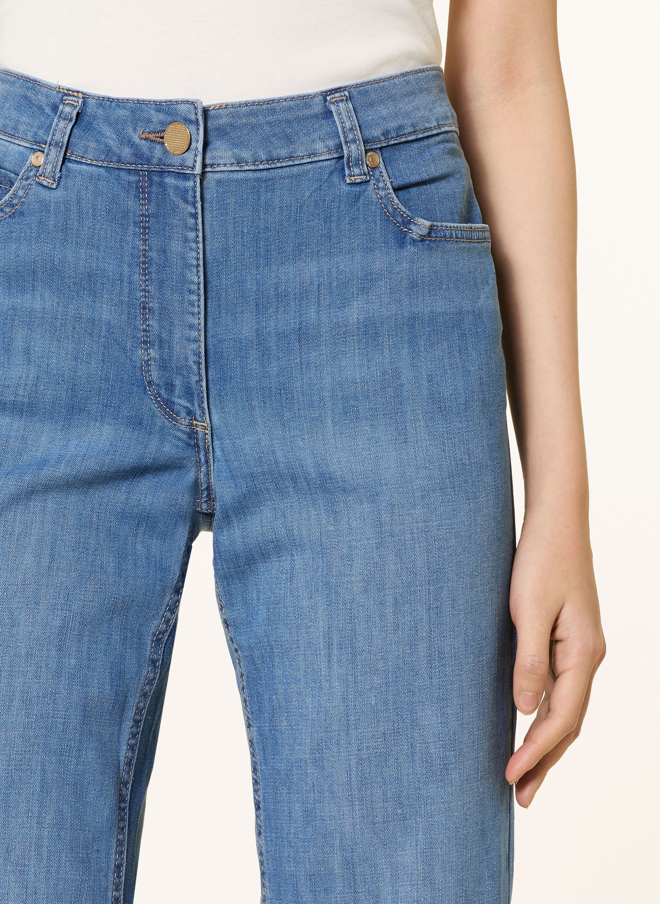 Thumbnail - Betty Barclay Flared Jeans Mit Schmucksteinen blau