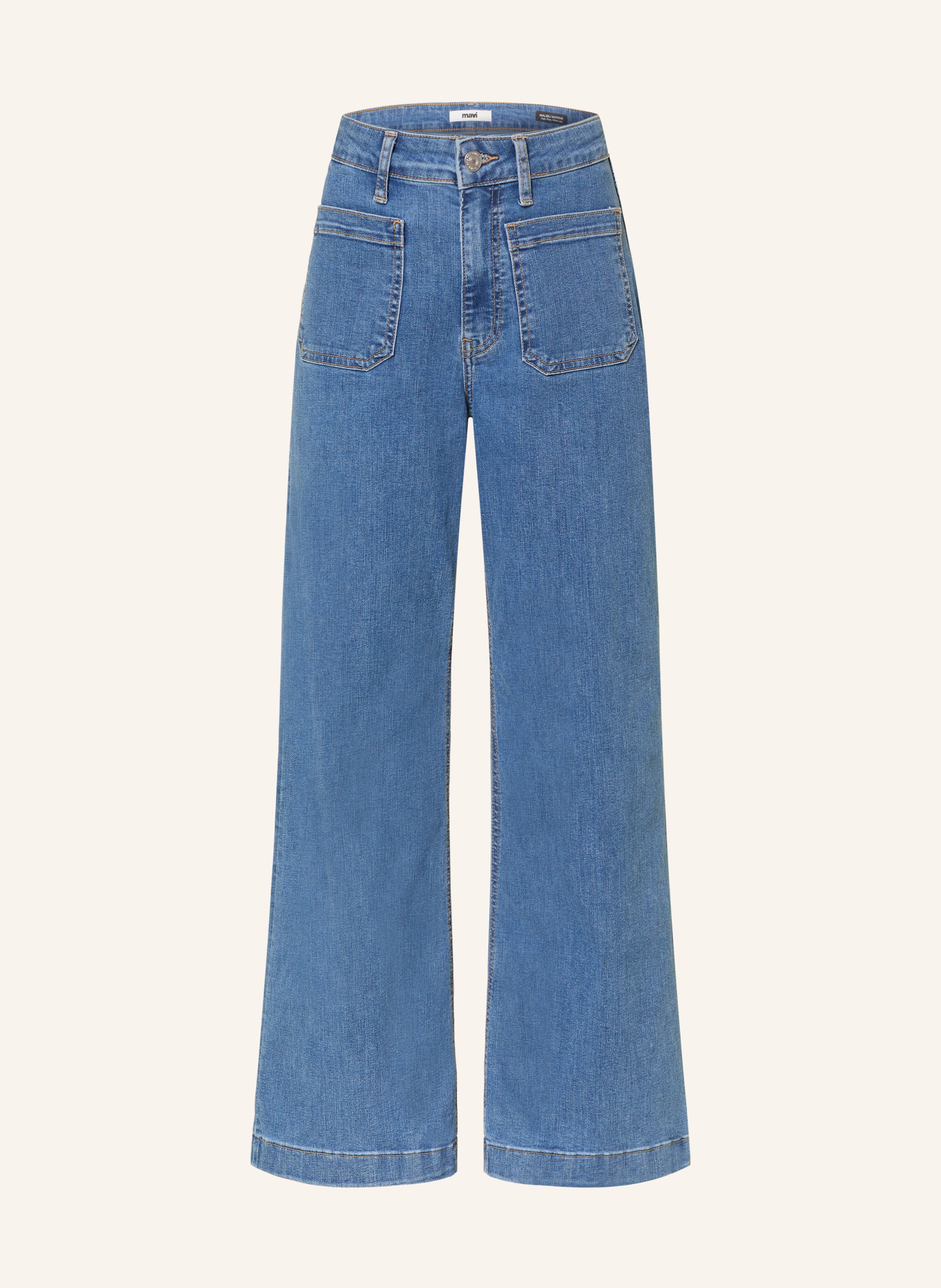 Mavi Wide Leg Jeans Malibu blau