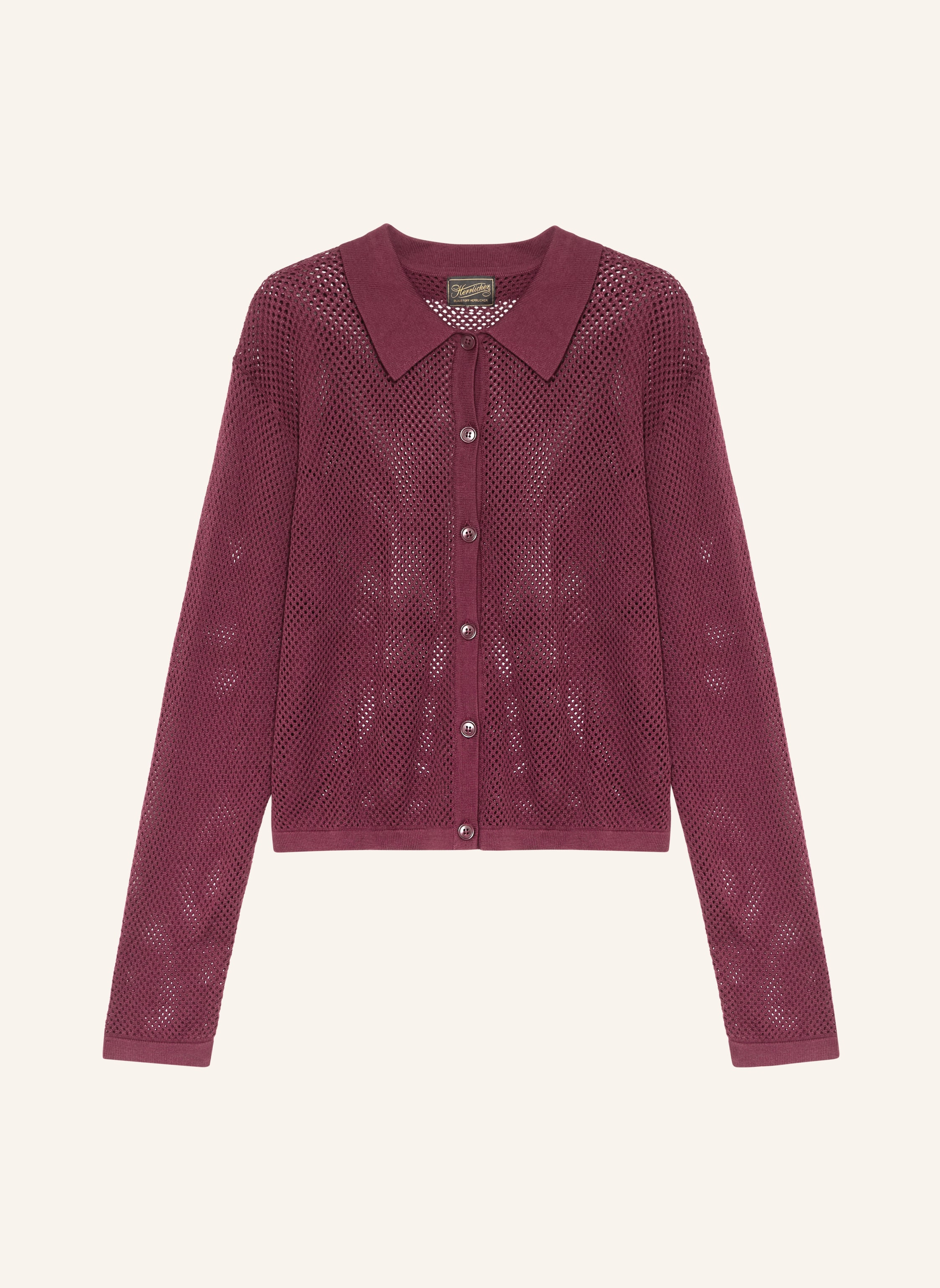Herrlicher Strickjacke Maralou rot
