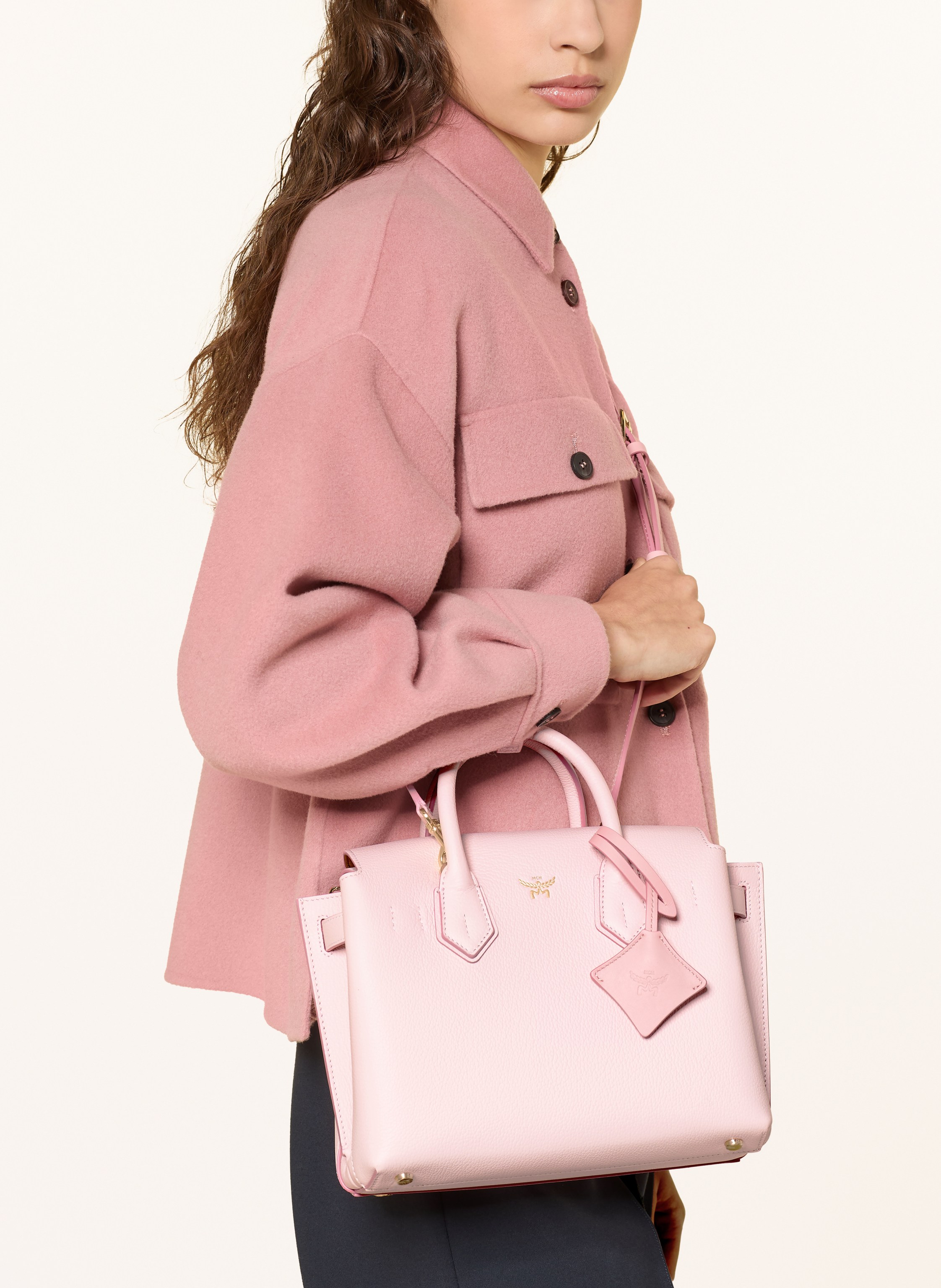 Thumbnail - Mcm Handtasche Milla Small rosa