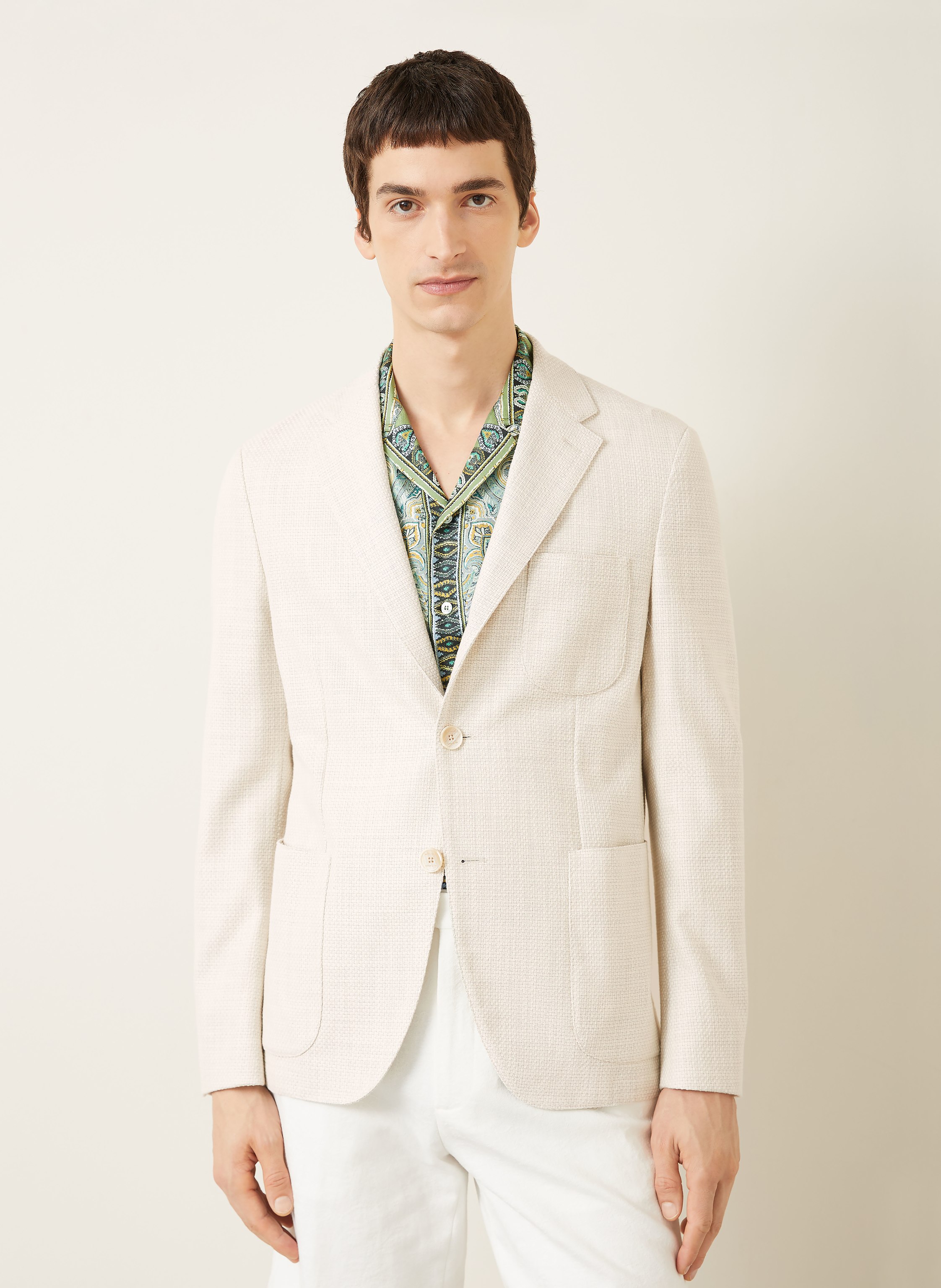 Thumbnail - Etro Anzugsakko Slim Fit beige