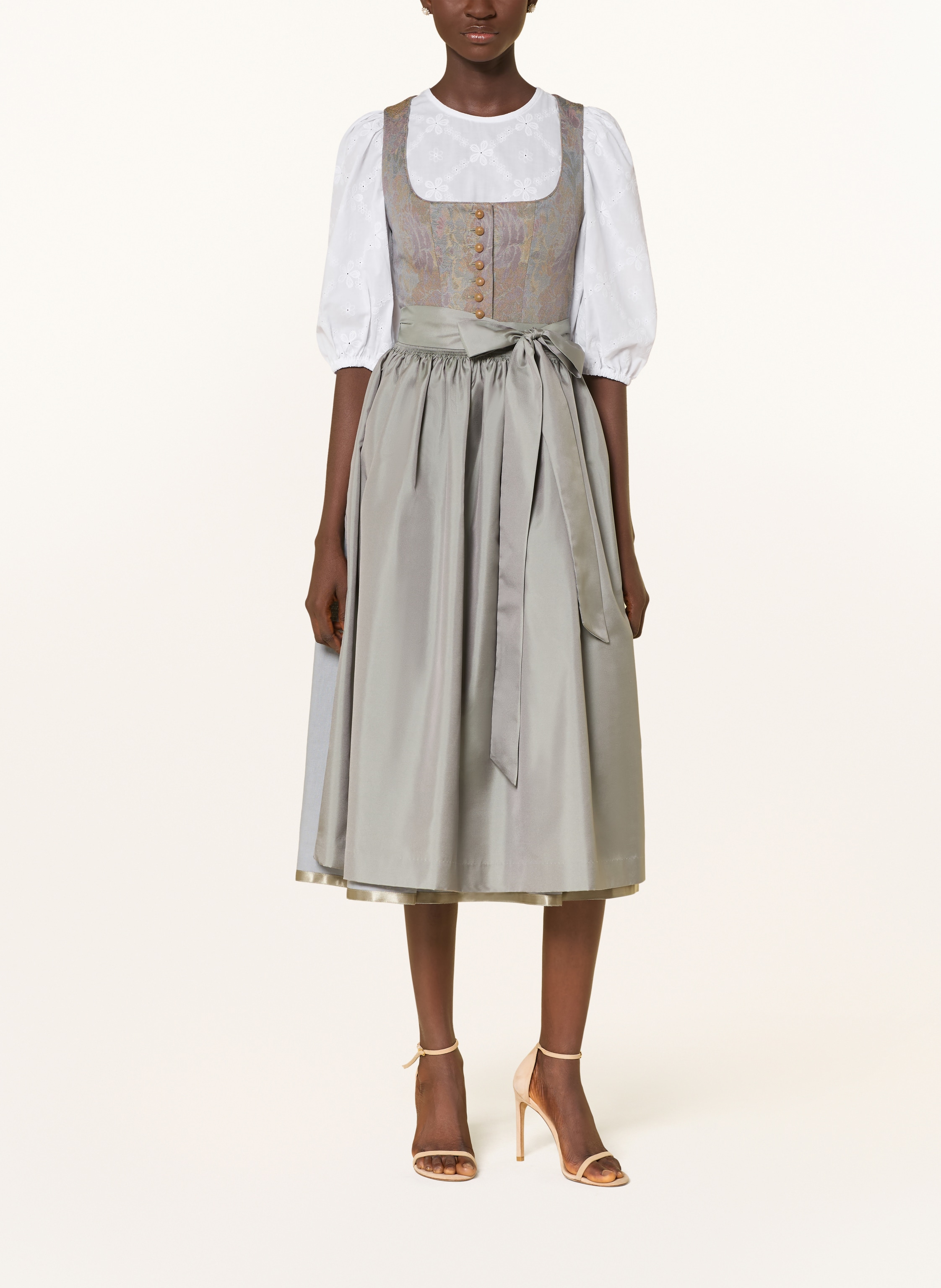 Thumbnail - Berwin & Wolff Dirndlbluse Mit 3/4-Arm Und Mit Spitze weiss