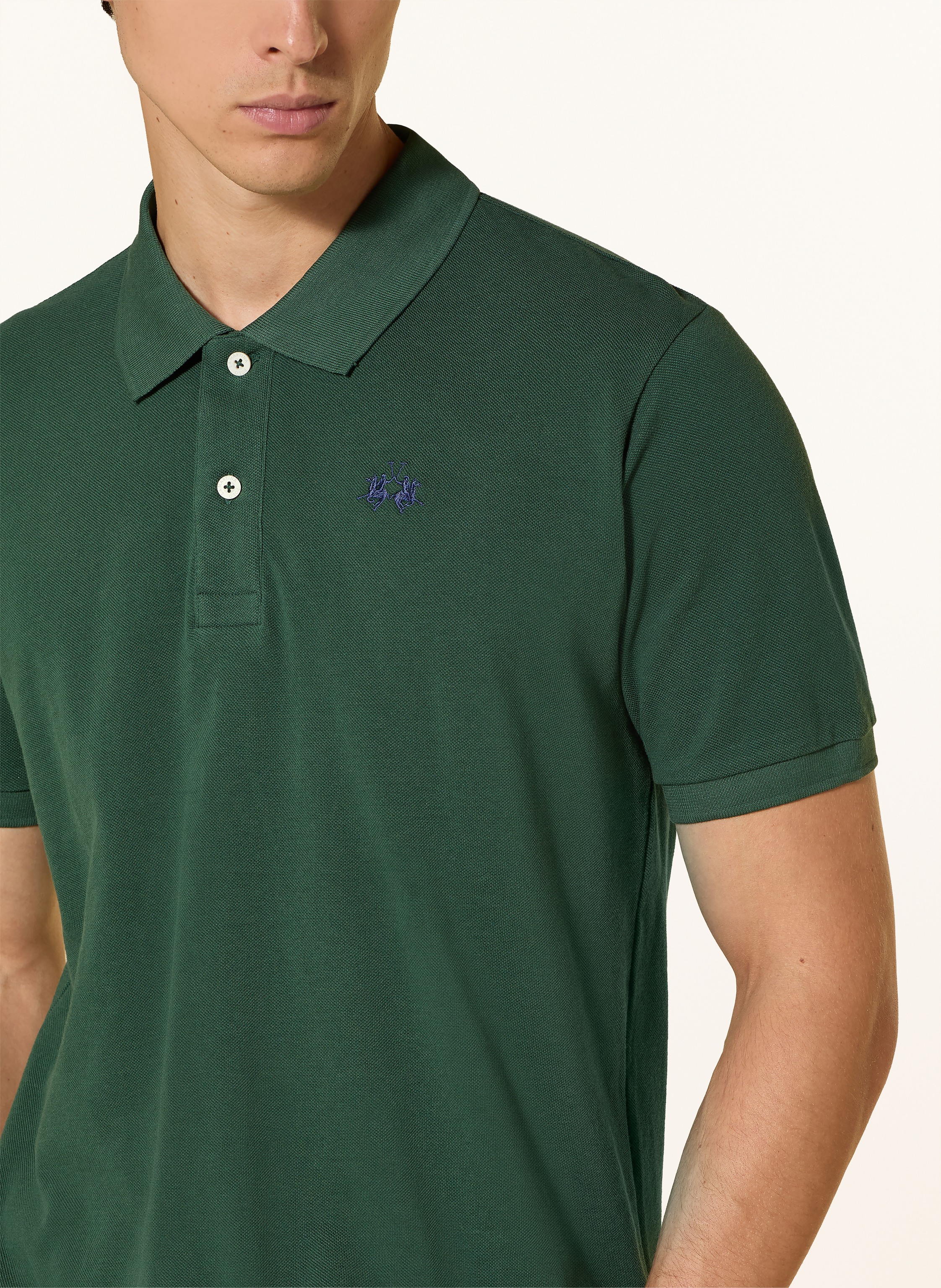 Thumbnail - La Martina Piqué-Poloshirt Regular Fit gruen