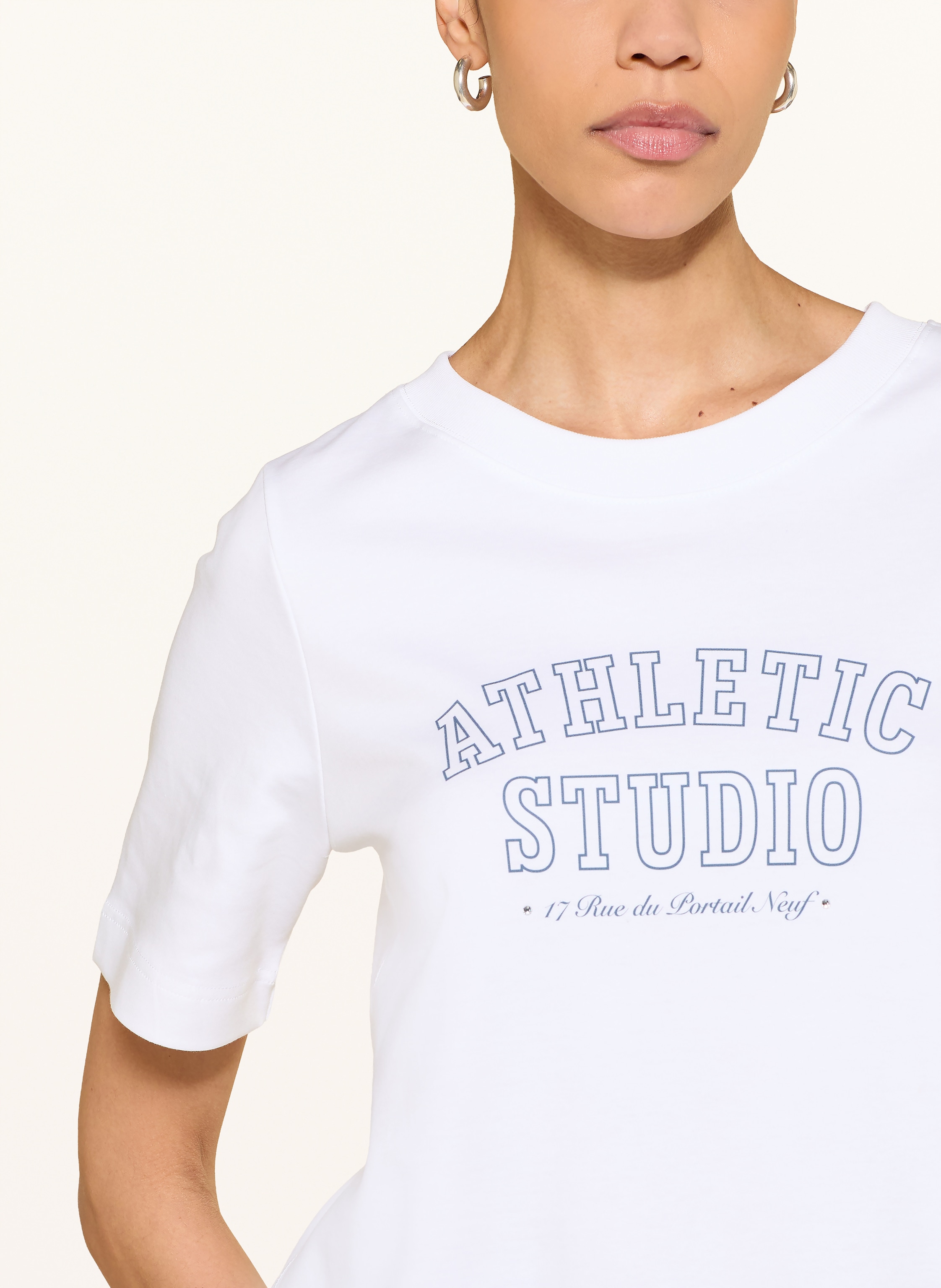 Thumbnail - Lilienfels T-Shirt Mit Schmucksteinen weiss