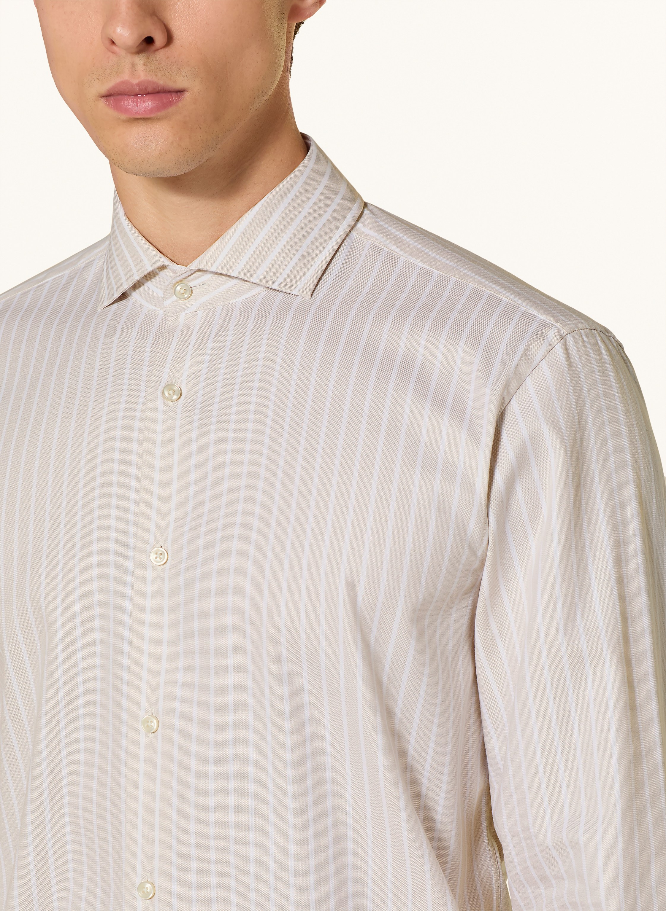 Thumbnail - Boss Hemd Joe Regular Fit beige