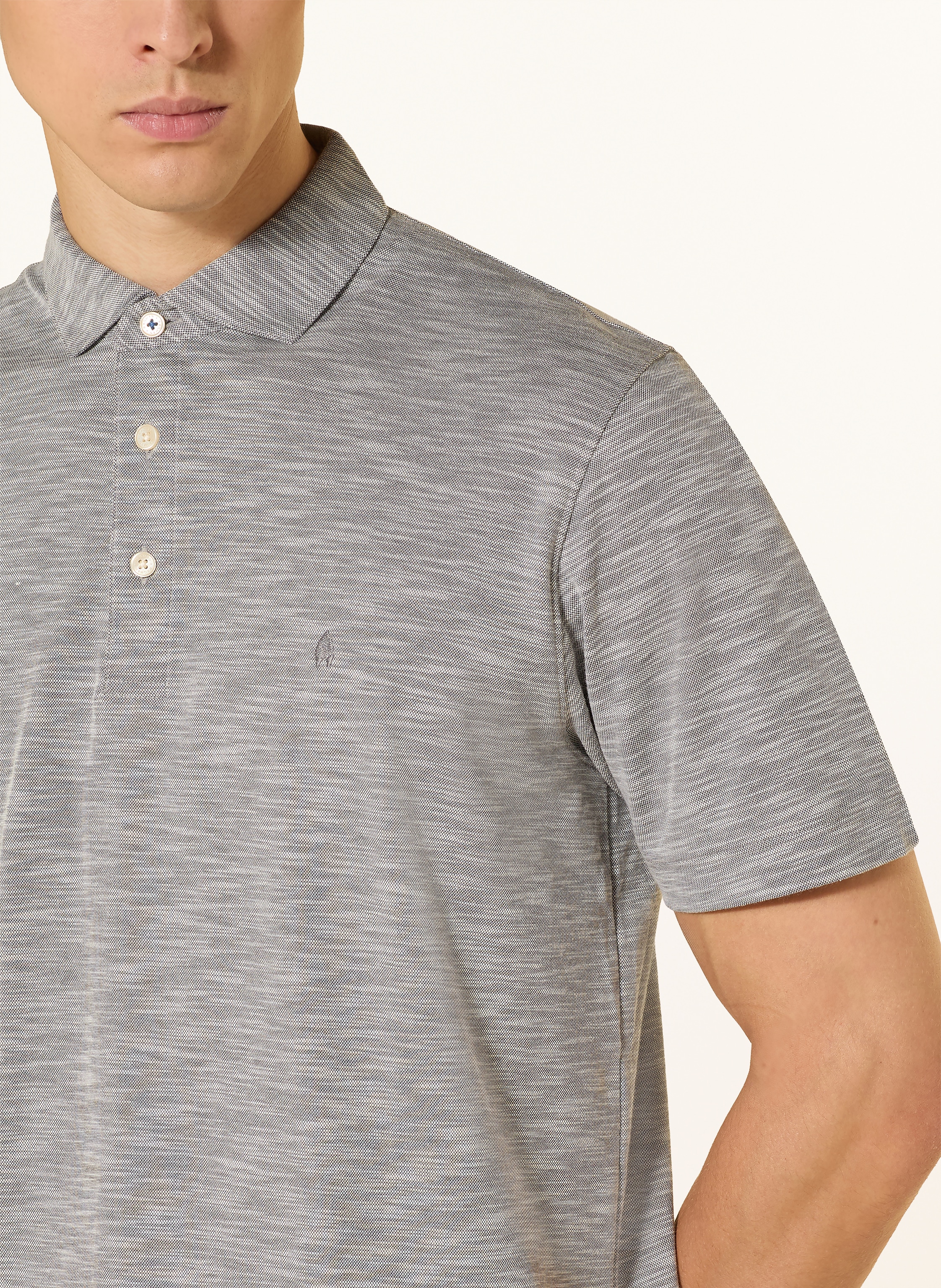 Thumbnail - Ragman Jersey-Poloshirt grau