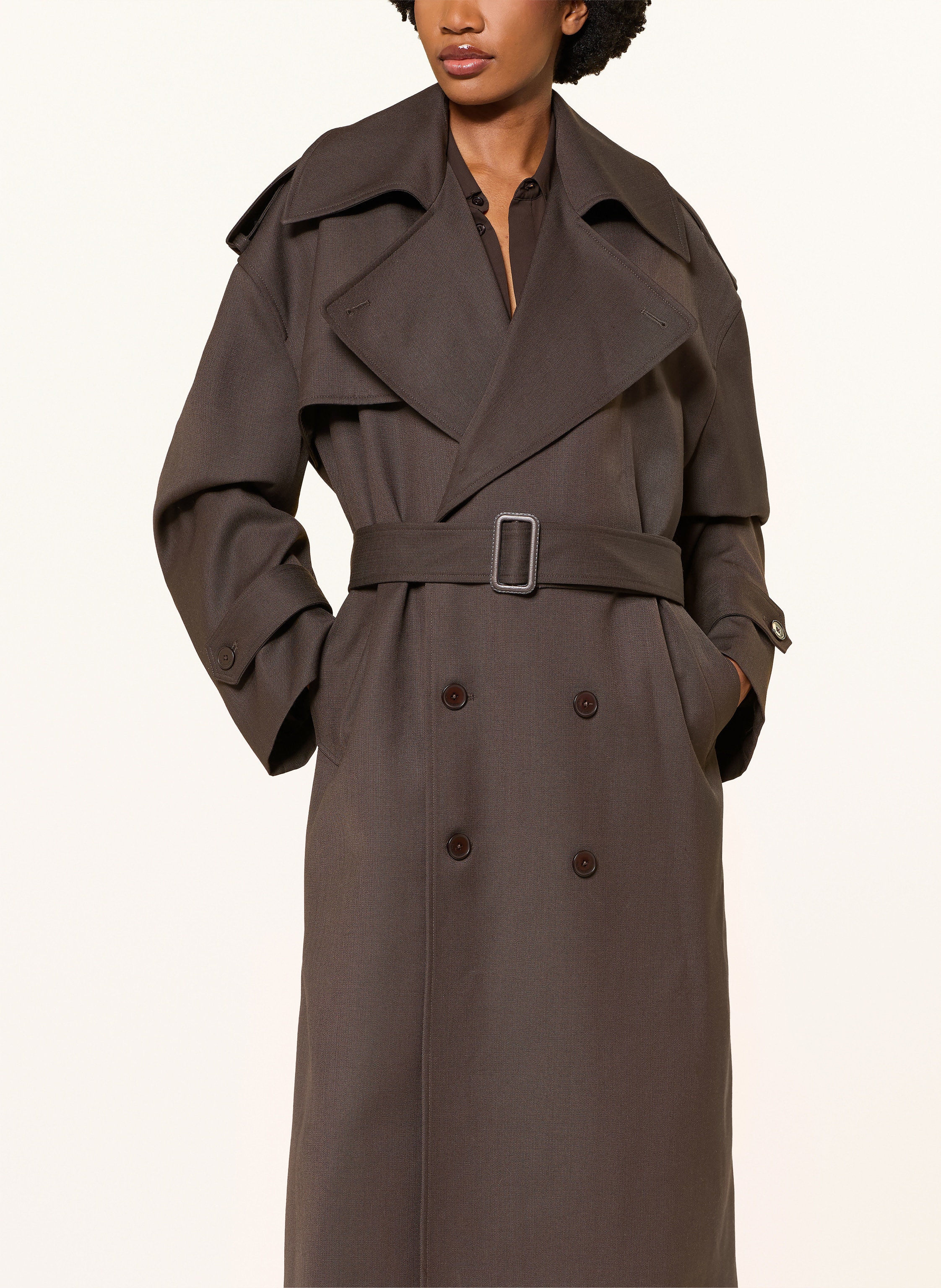 Thumbnail - The Frankie Shop Trenchcoat Dursley braun