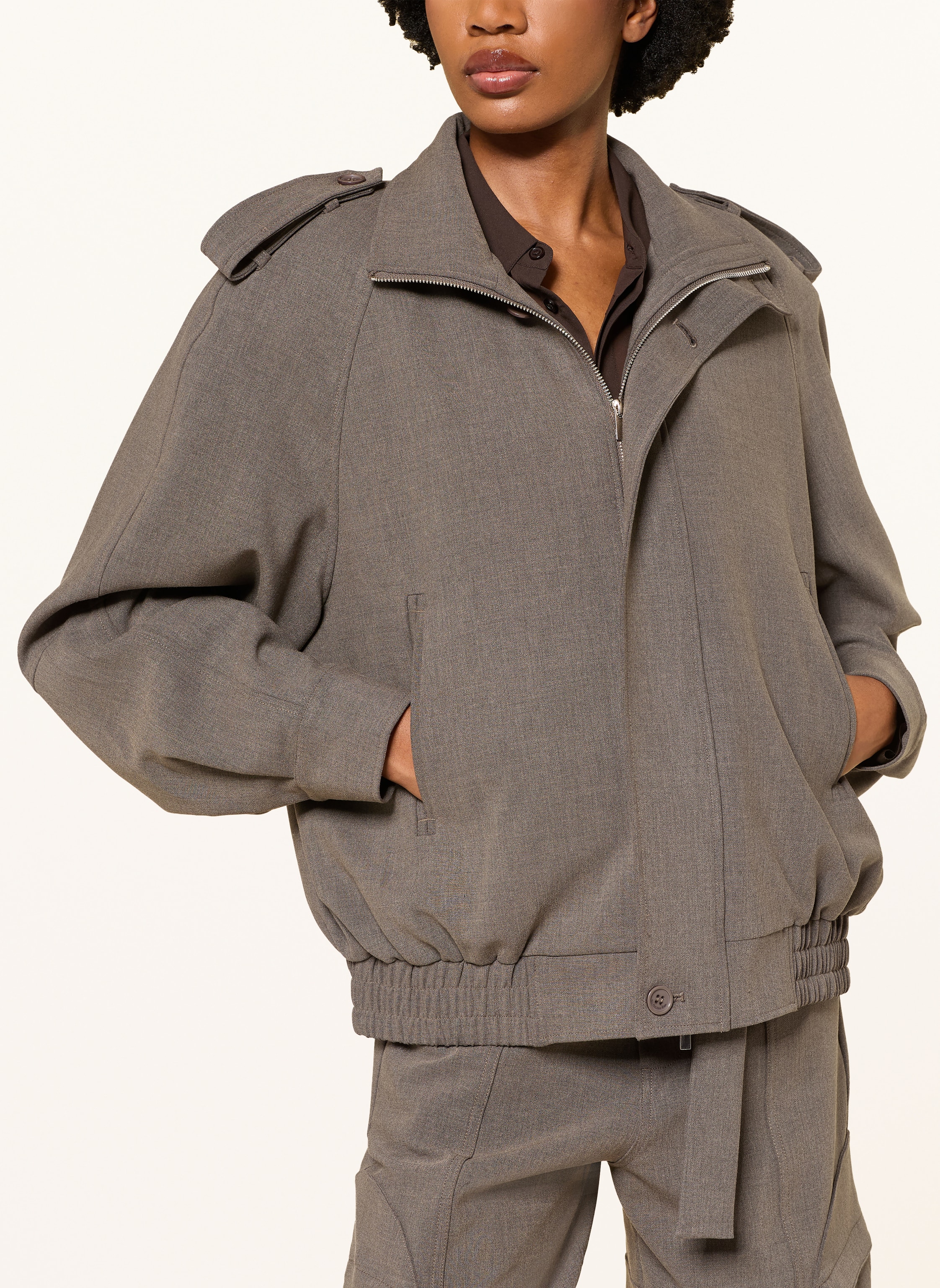 Thumbnail - The Frankie Shop Jacke Kelly beige