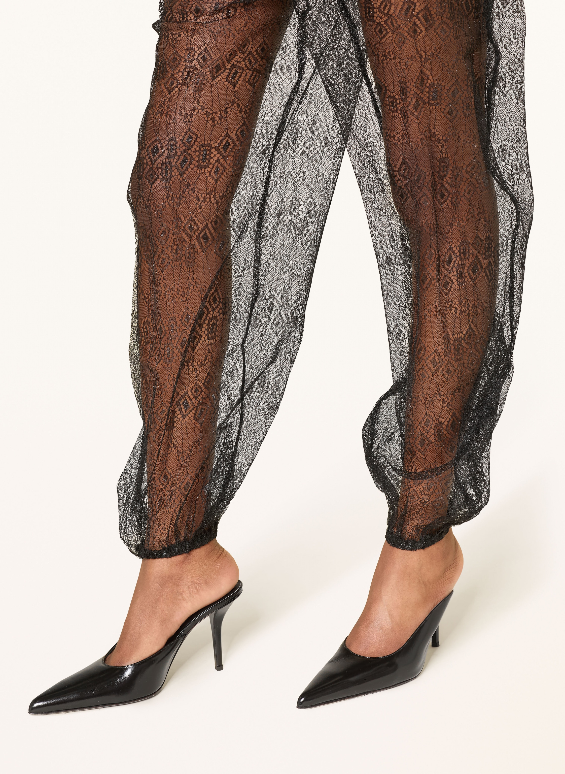 Thumbnail - The Frankie Shop Spitzenhose Orissa schwarz