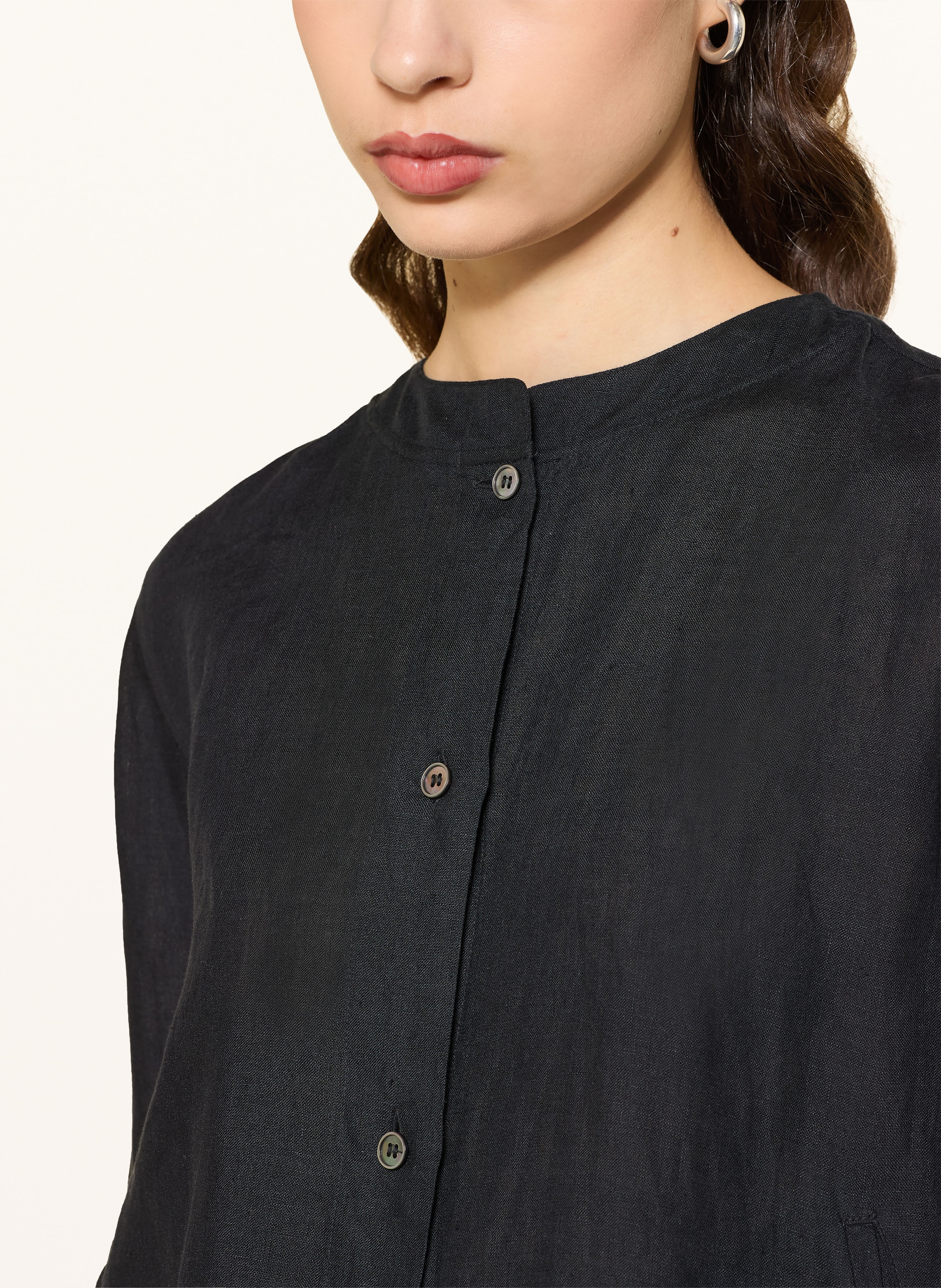 Thumbnail - Robert Friedman Leinenbluse schwarz