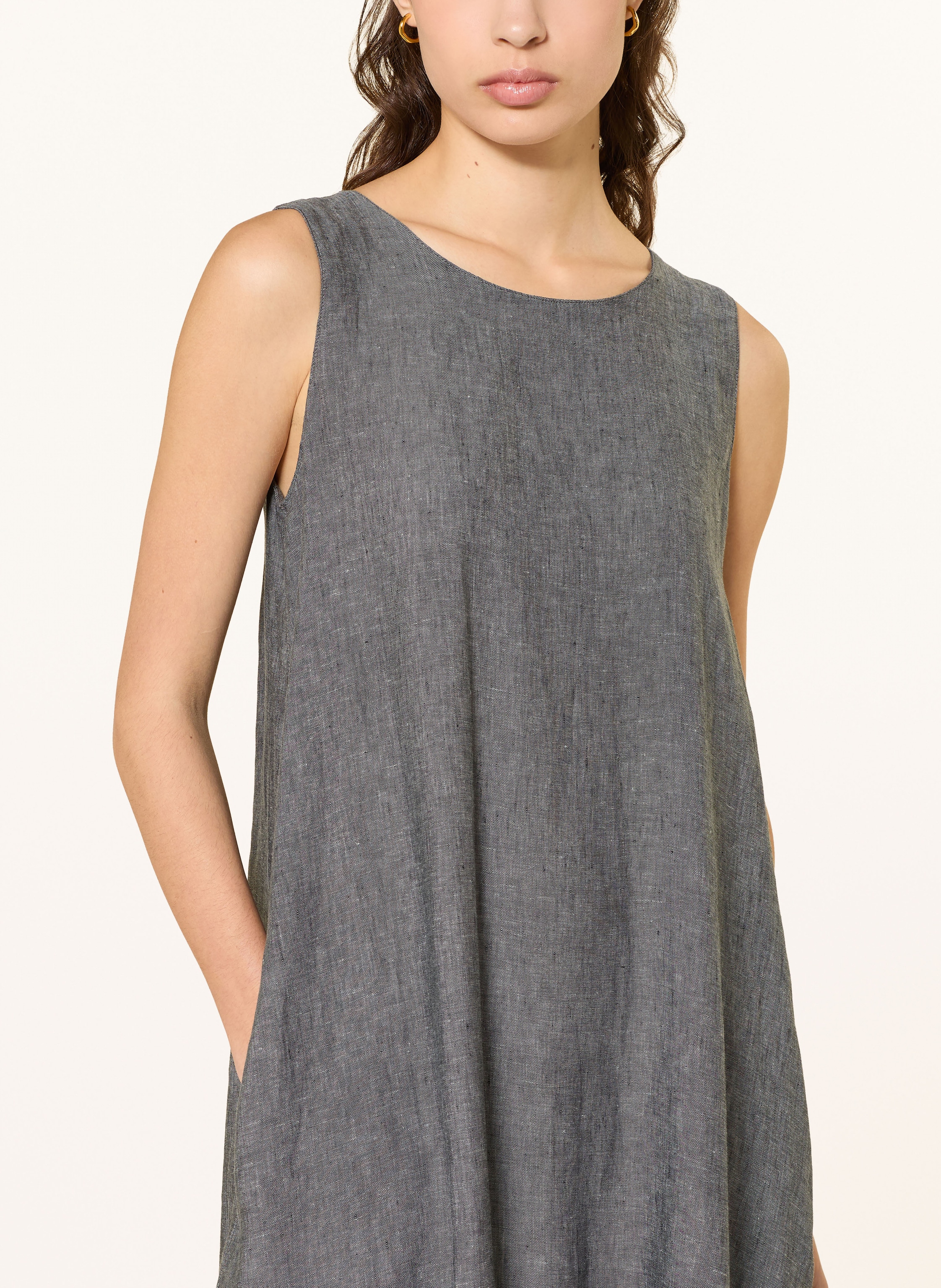 Thumbnail - Robert Friedman Leinenkleid Karenl grau