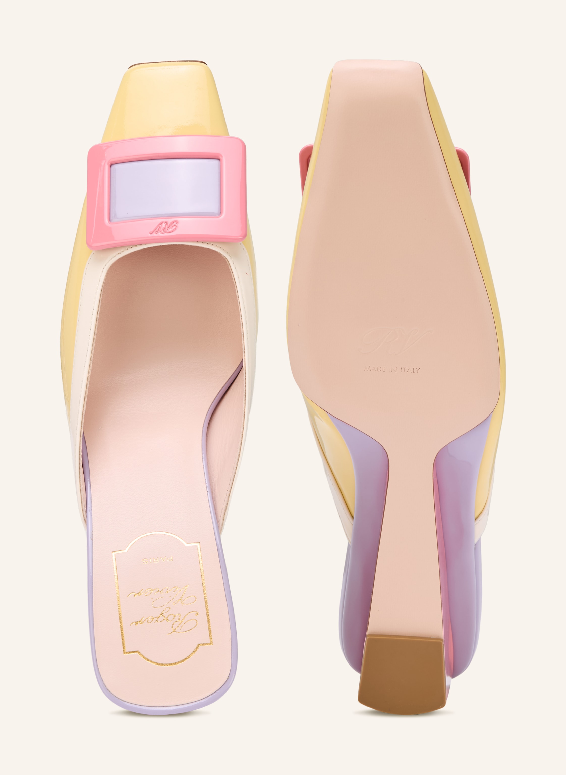 Thumbnail - Roger Vivier Lack-Wedges Belle Vivier rosa