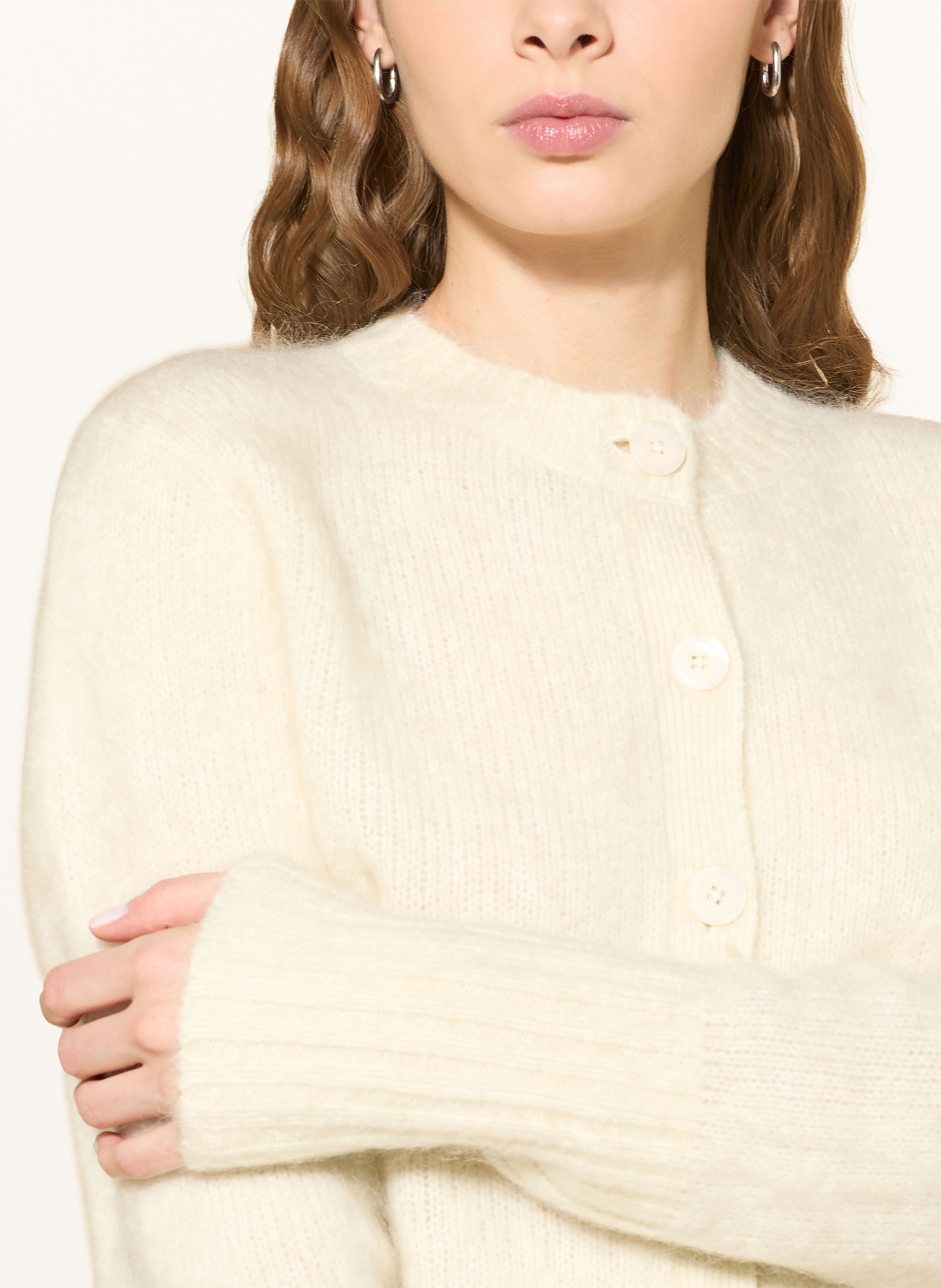 Thumbnail - Tiger Of Sweden Strickjacke Mit Mohair weiss