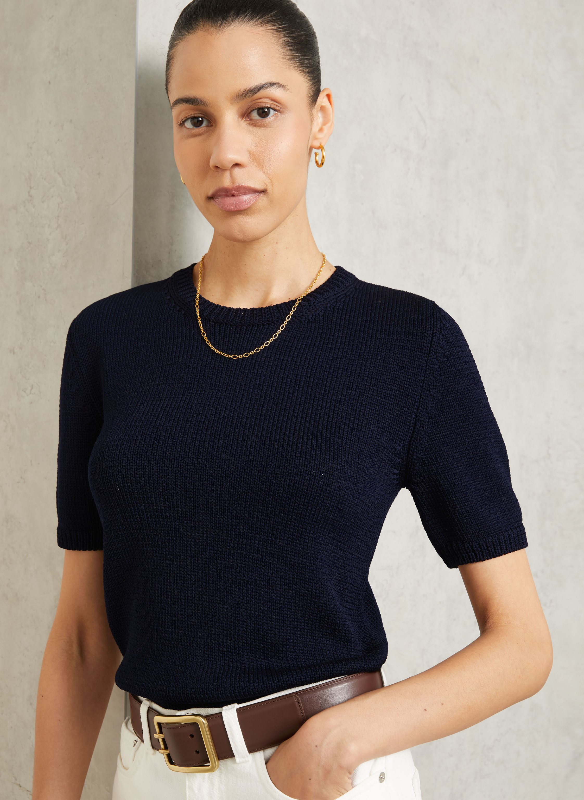 Thumbnail - Iris Von Arnim Strickshirt Bari blau