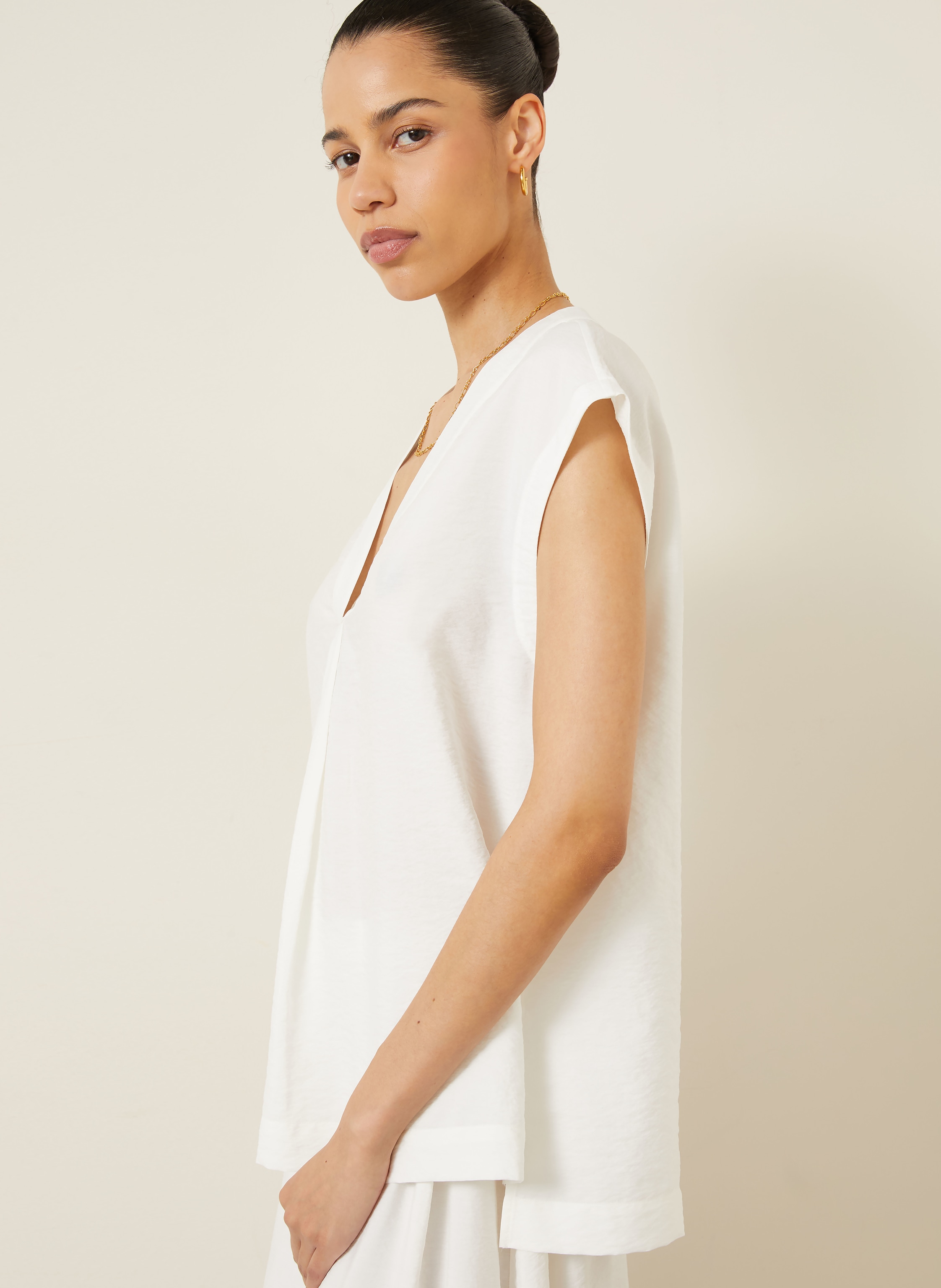 Thumbnail - Iris Von Arnim Blusentop Neolani Aus Seide weiss