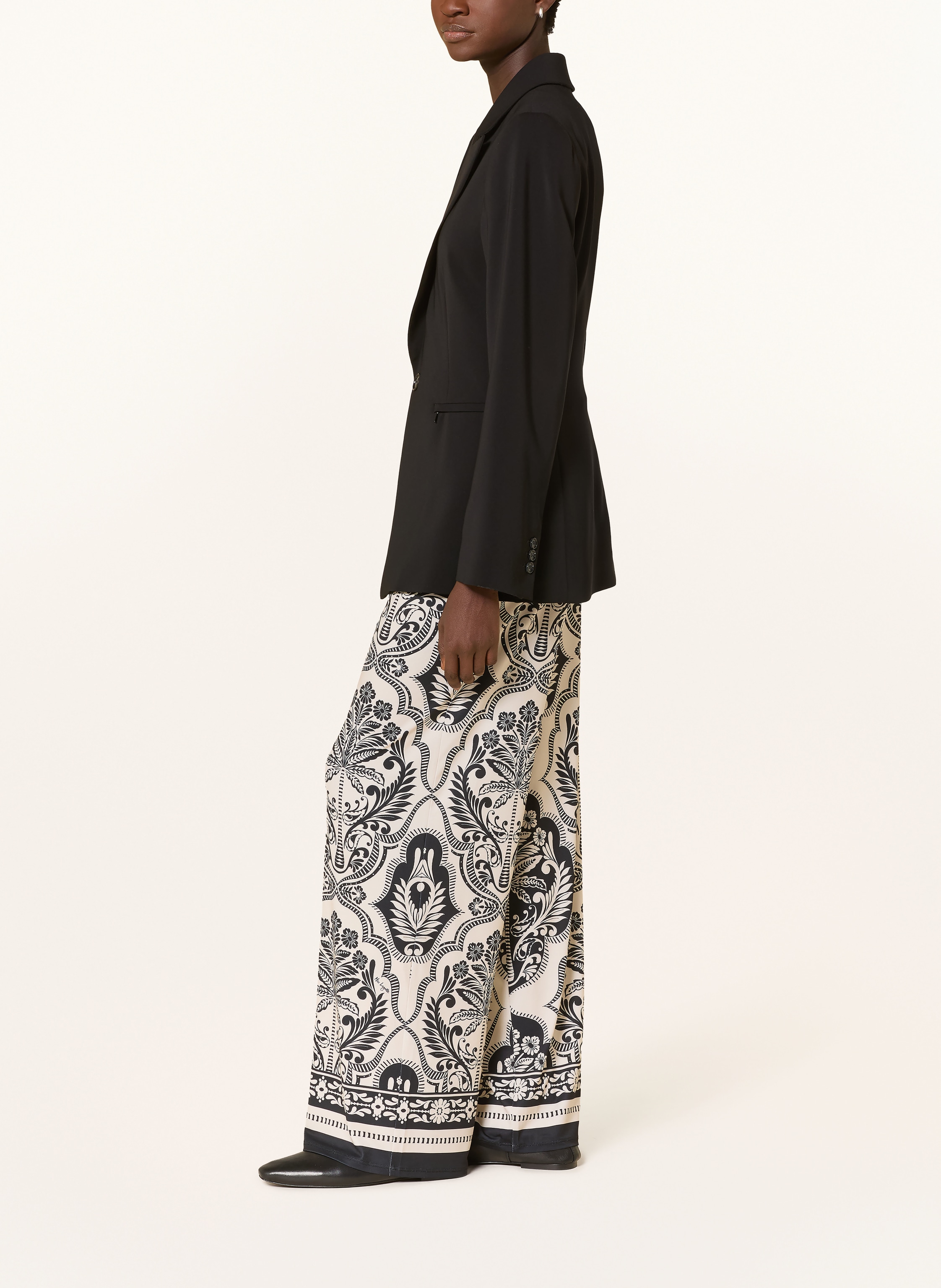 Thumbnail - Miss Lagotte Marlenehose schwarz