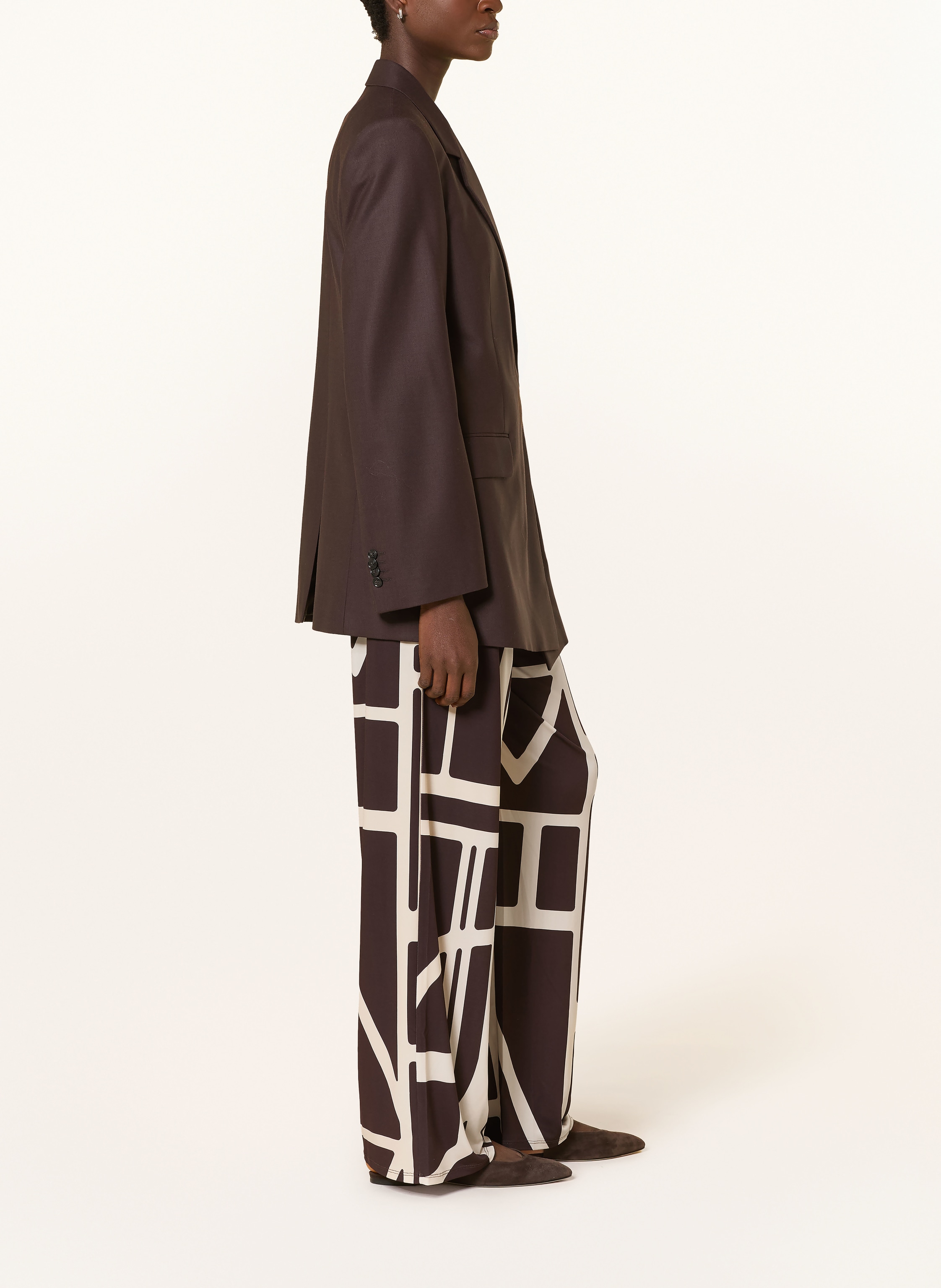 Thumbnail - Miss Lagotte Marlenehose braun