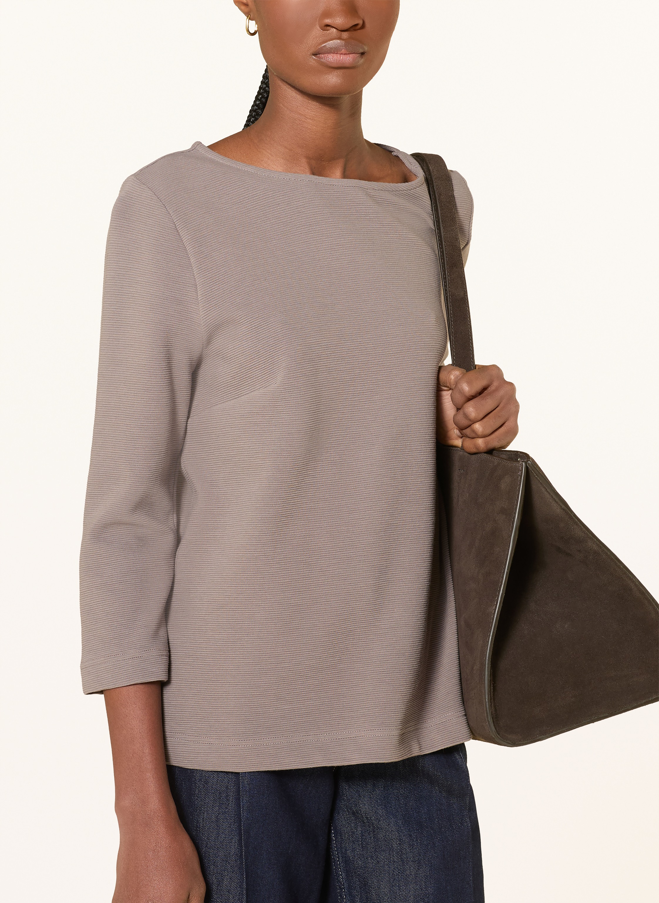 Thumbnail - Zaída Shirt Mit 3/4-Arm beige